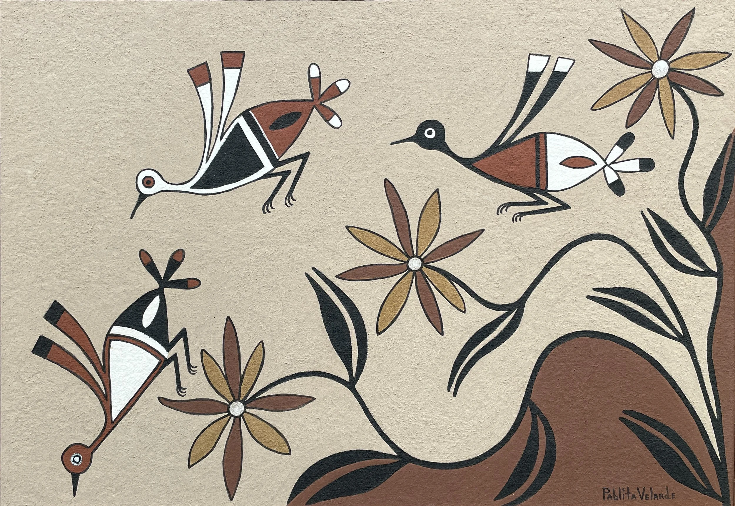 Pablita Velarde (Tse Tsan) (Santa Clara Pueblo, 1918-2006)