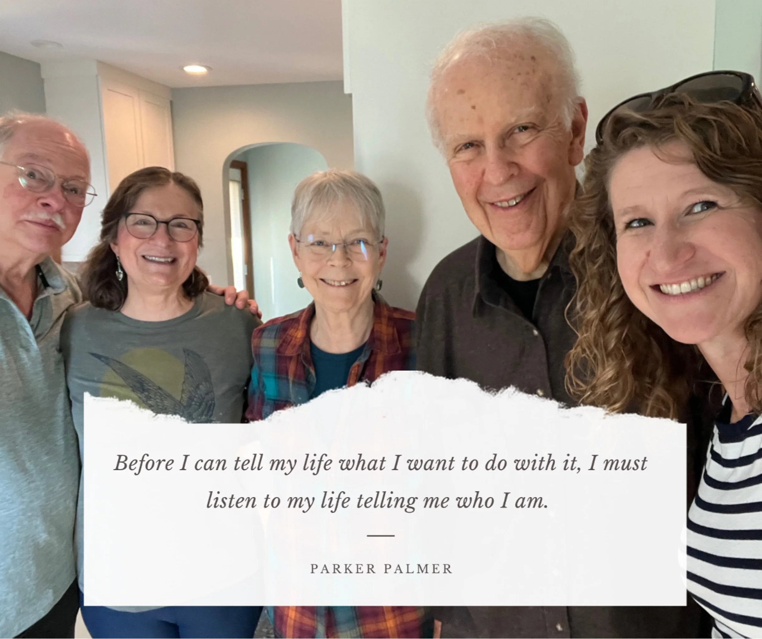 There are four living authors whose books have completely changed my life—Brené Brown, Elizabeth Gilbert, Richard Rohr, and Parker Palmer. When I found Parker Palmer’s book “Let Your Life Speak”, I found a deeply resona