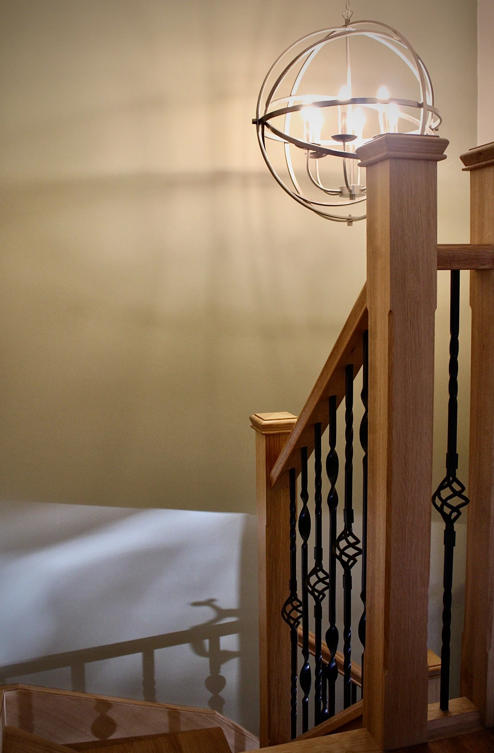 Bespoke metal and oak staircase Oxfordshire