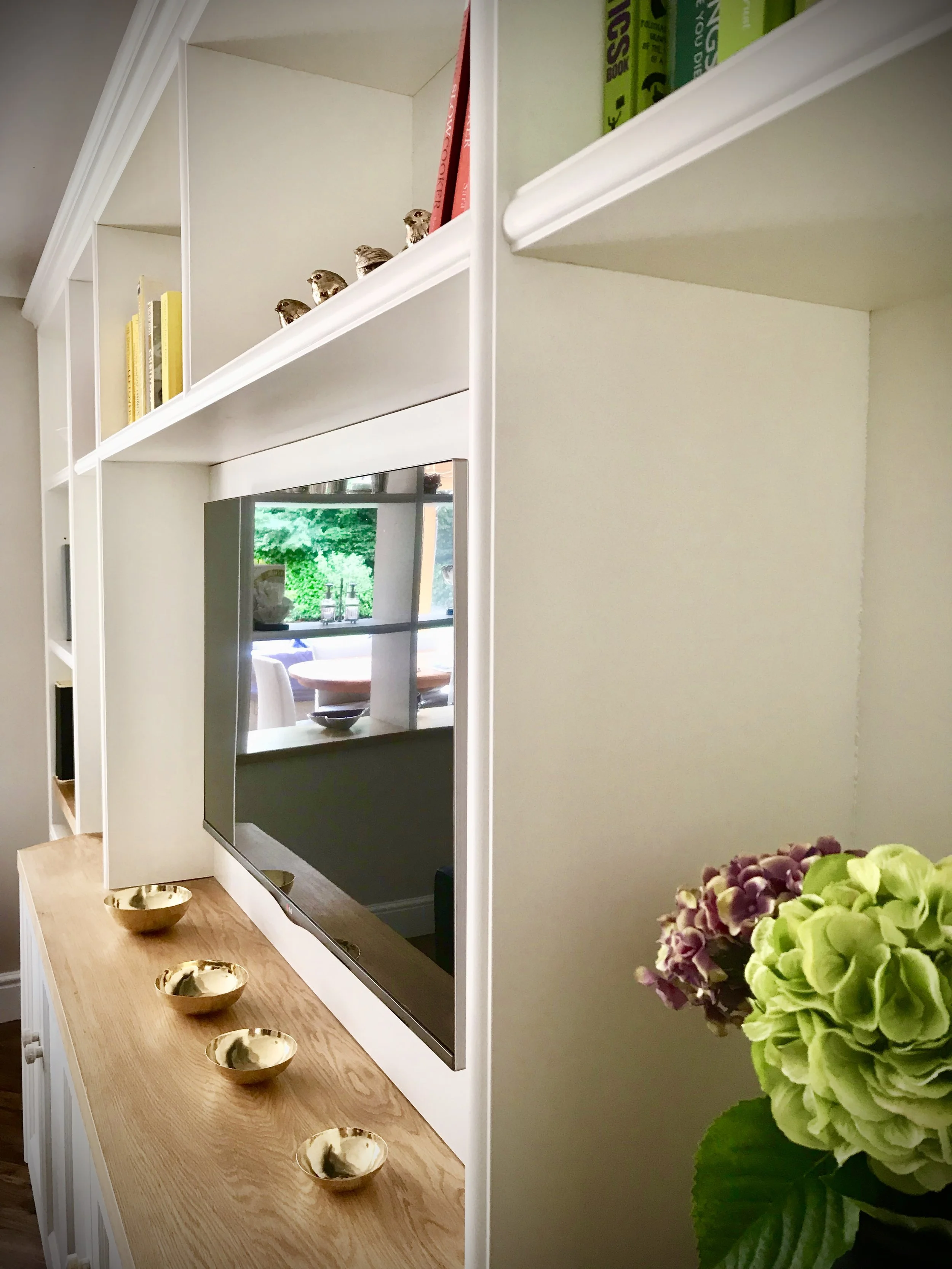 Media TV cabinet and bookcase