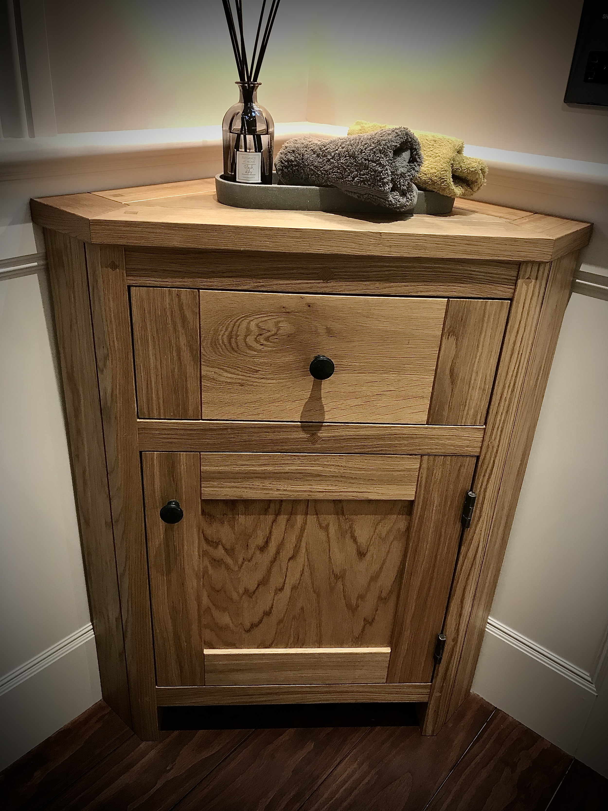 Bespoke timber corner cabinets