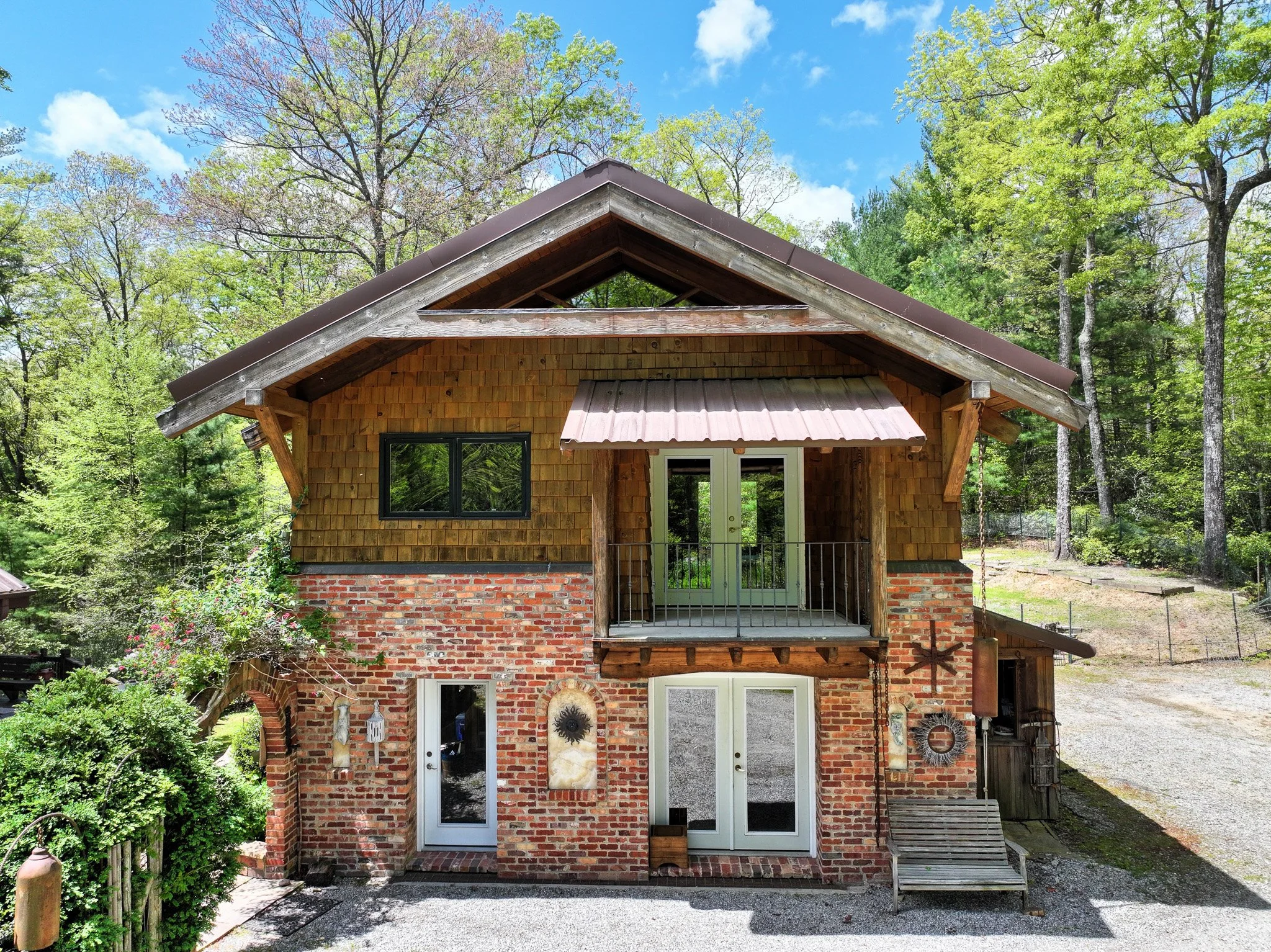 2-Story Brick and Timberframe building, already plumbed and designed for a 1BR apartment plus a studio
