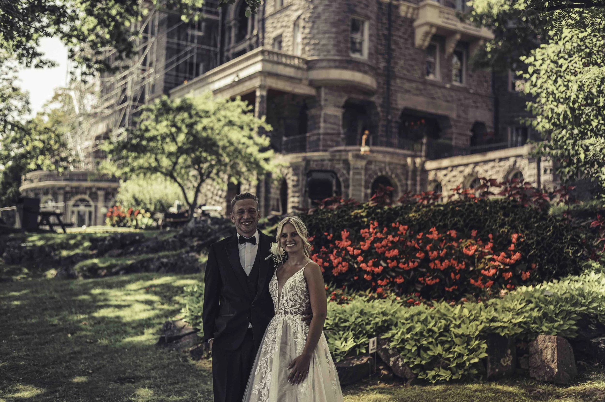 Wedding Photography by Adirondack Wedding Photographer at Boldt Castle, on Heart Island in the Thousand Islands  in Alexandria Bay, NY on the St Lawrence River
