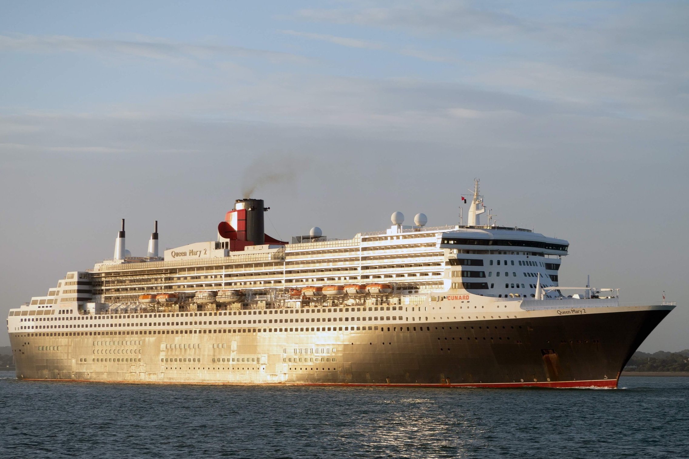 Cunard Cruise Ship Queen Mary At Sea