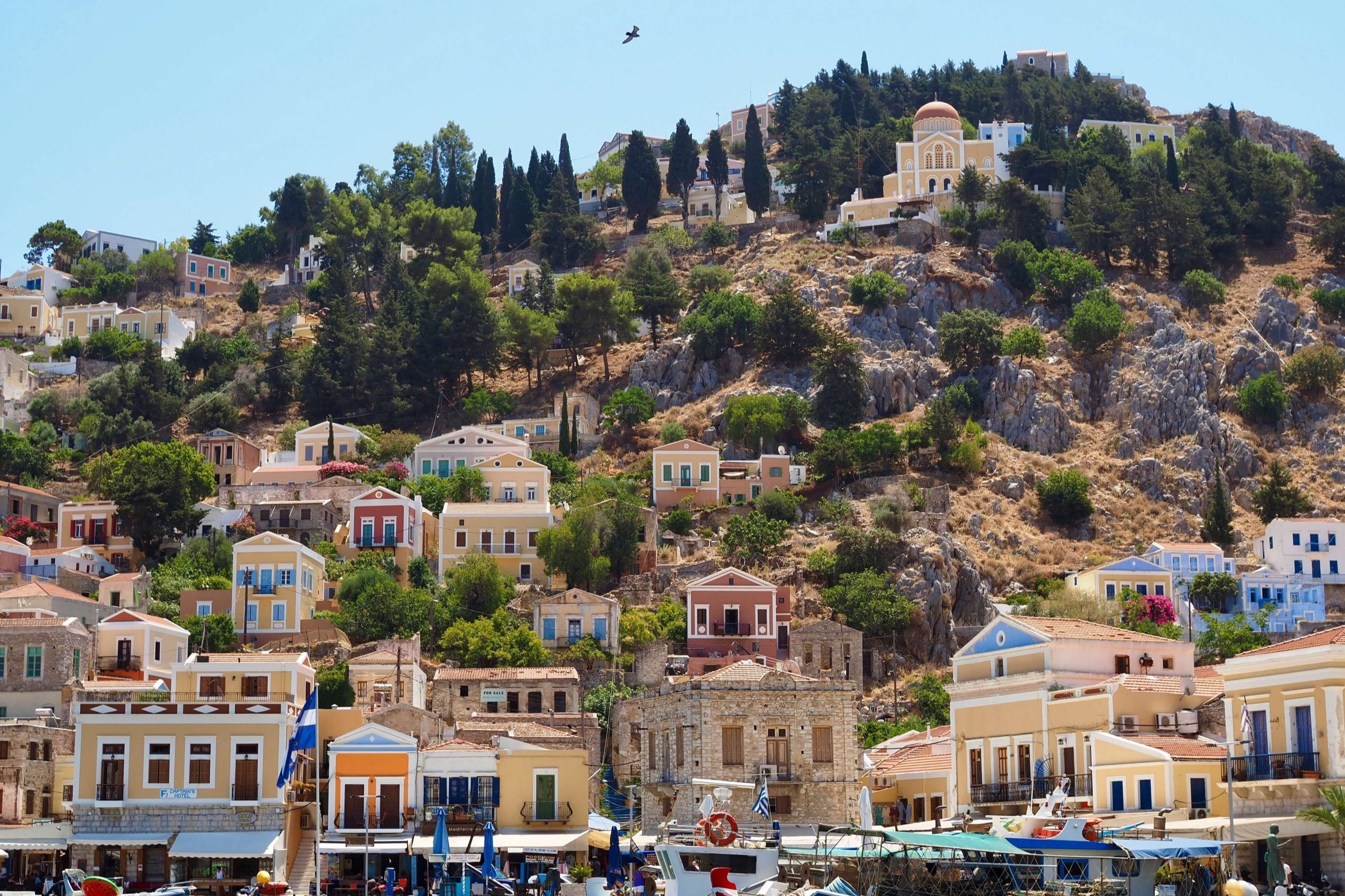 Island of Symi, in Dodecanese, Greece