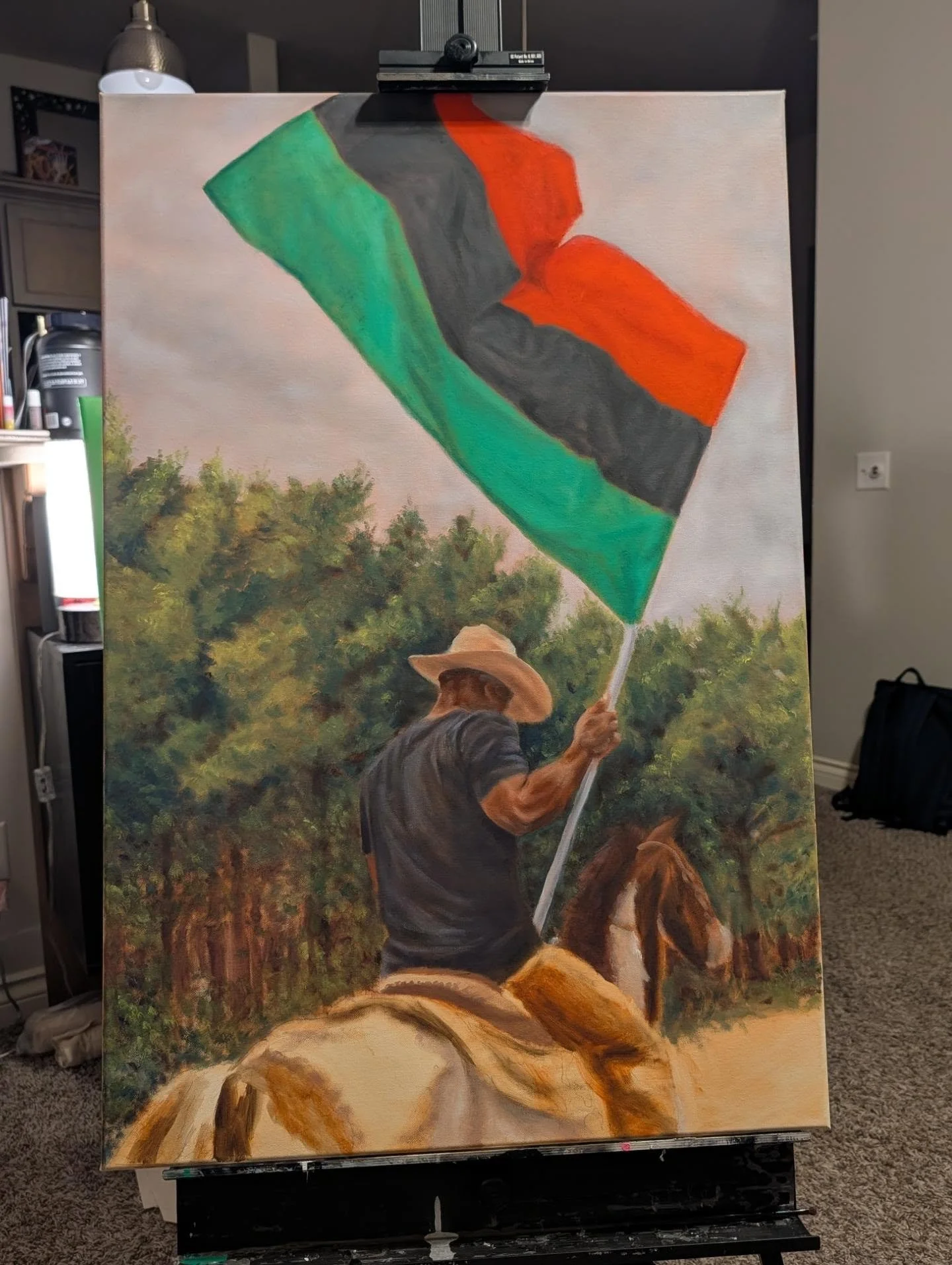 Layering and more layering...

#art #juneteenth #painting #brotherjoshua #createforthepeople