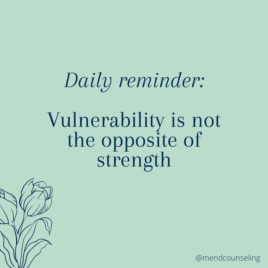 It takes a lot of courage to be vulnerable! 

It&rsquo;s a common misconception that vulnerability is a sign of weakness. It takes strength and courage to speak your truth, reach out to friends and family, and acknowledge when you need help. 

Being 