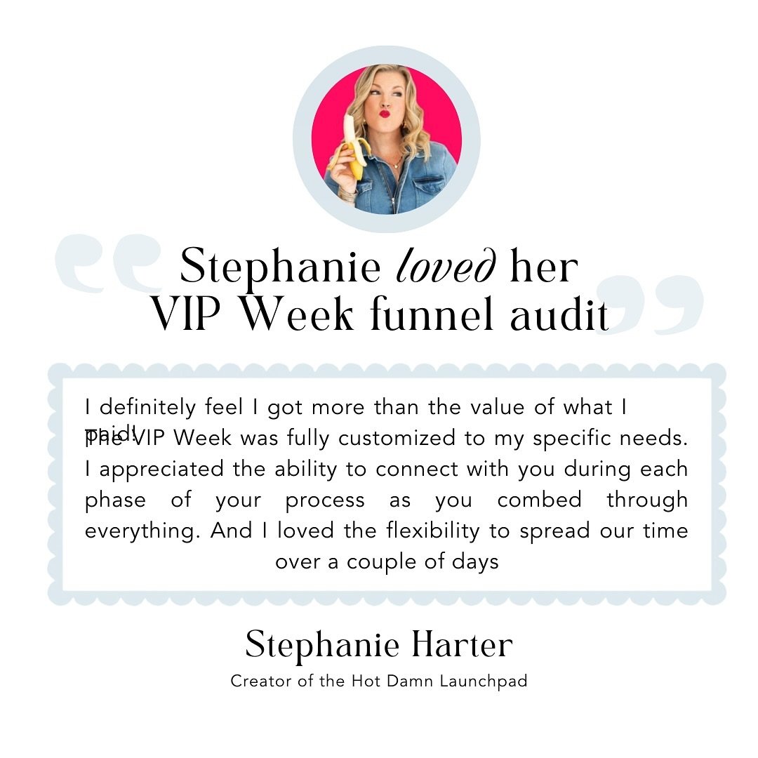 Need copy lightnin' fast? DM me to book your VIP Day.

#testimonial #copywriting #funnelstrategy #funnelaudit