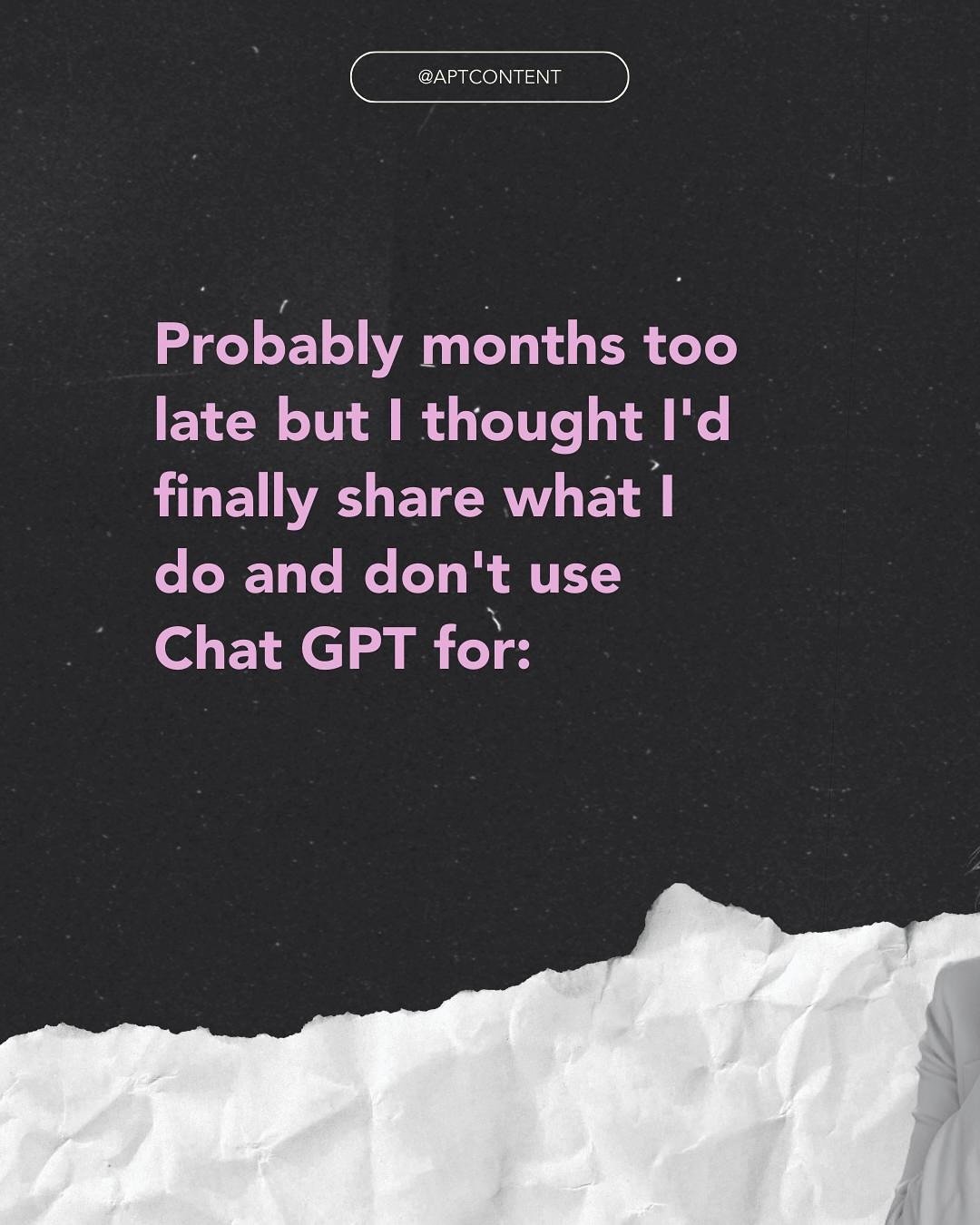 No shade to anyone who uses AI to write. I don&rsquo;t doubt it&rsquo;s a useful writing tool if writing isn&rsquo;t your strength. But when you hire me, you can trust you&rsquo;ll get 100% human, feedback-driven copy. Because 1) that&rsquo;s where m