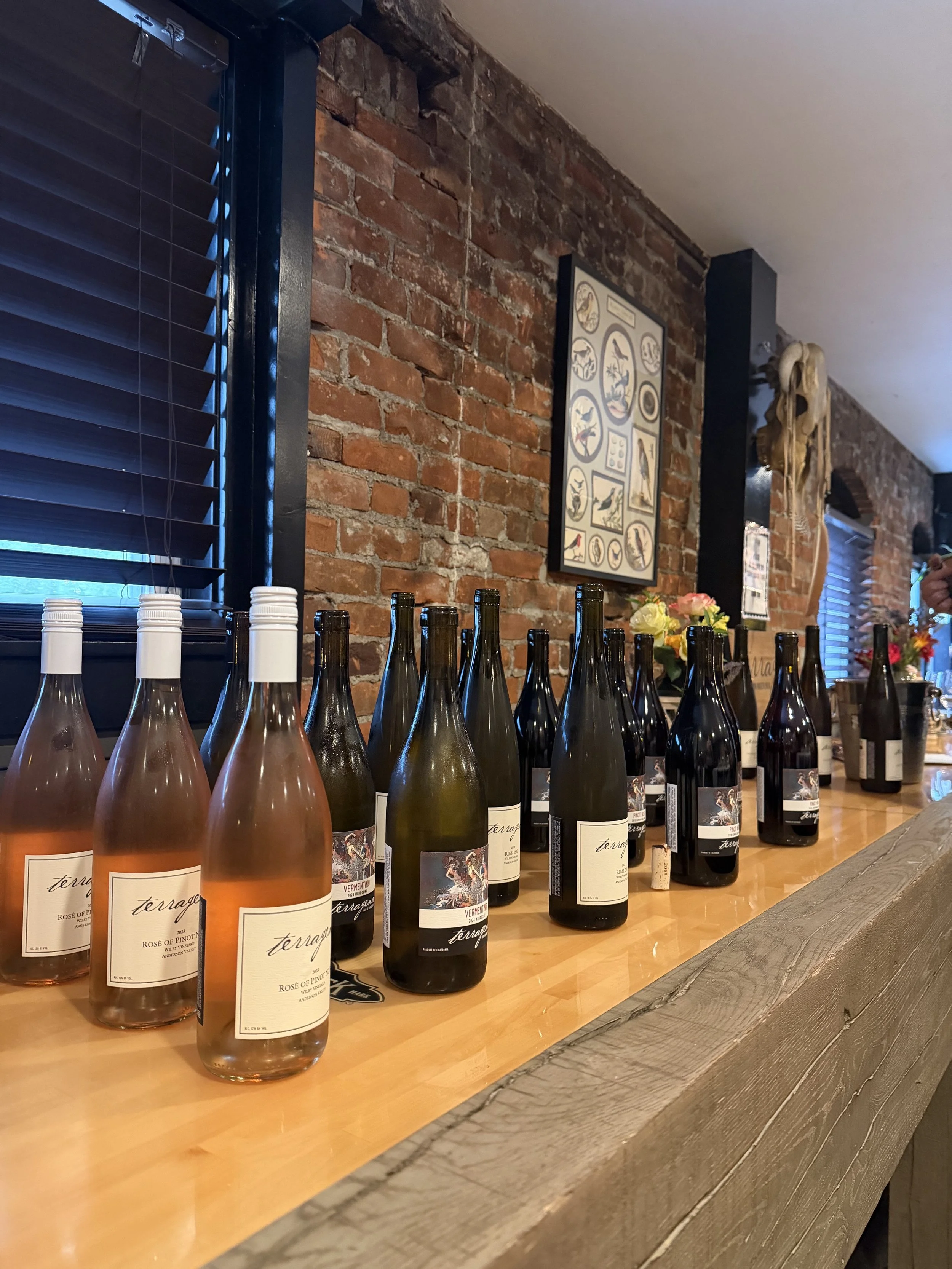 Winemaker Dinner during bacchanal mendocino with chris Buchanan and Chef Matt Allison 