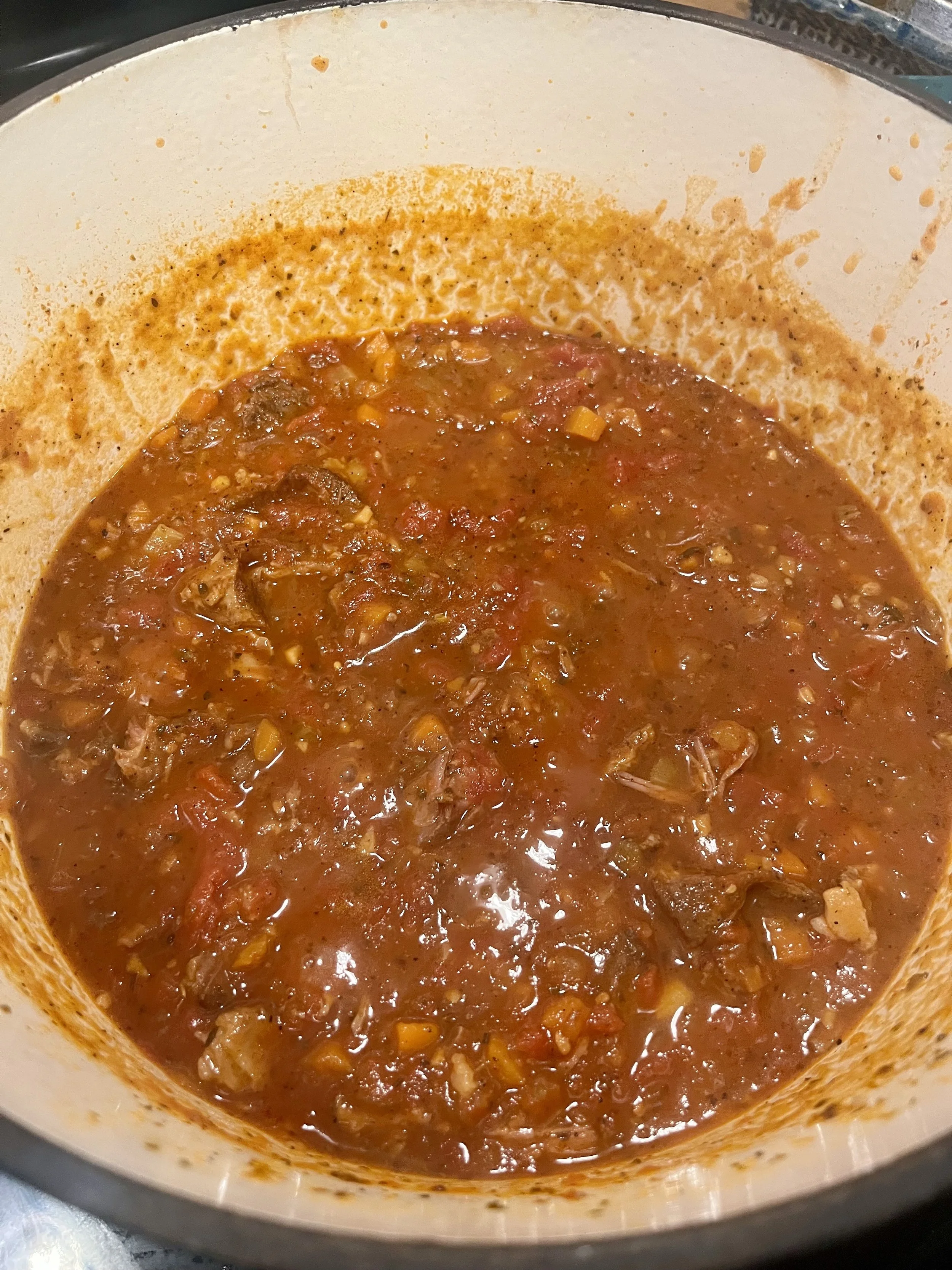 Ragu cooked down over several hours for the Mendocino Ridge Pinot Noir and Recipe and Wine Pairing