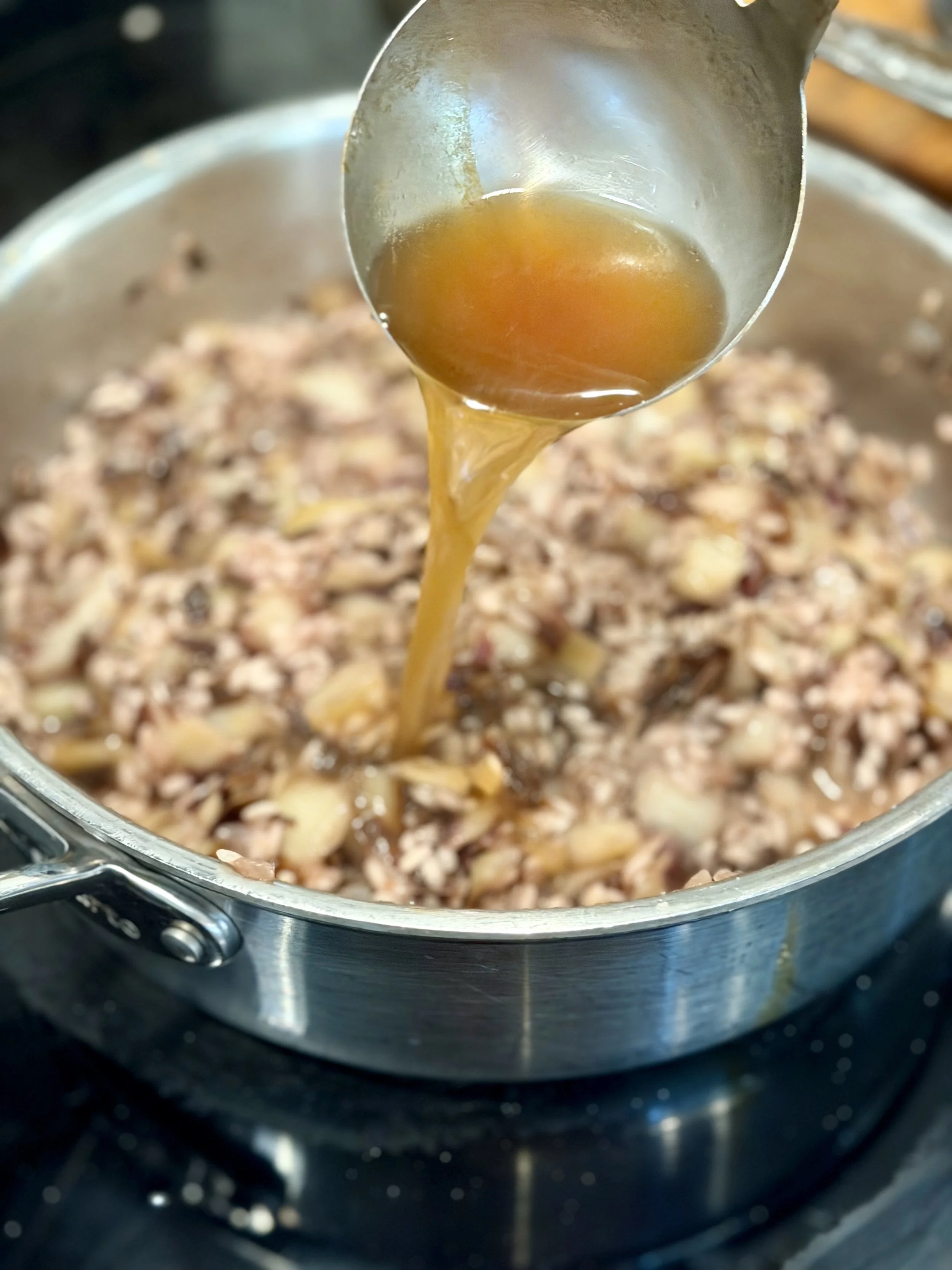 Add Vegetable Stock to the pan with radicchio, nebbiolo, onion, garlic and radicchio for recipes and pairings from Terragena Wine