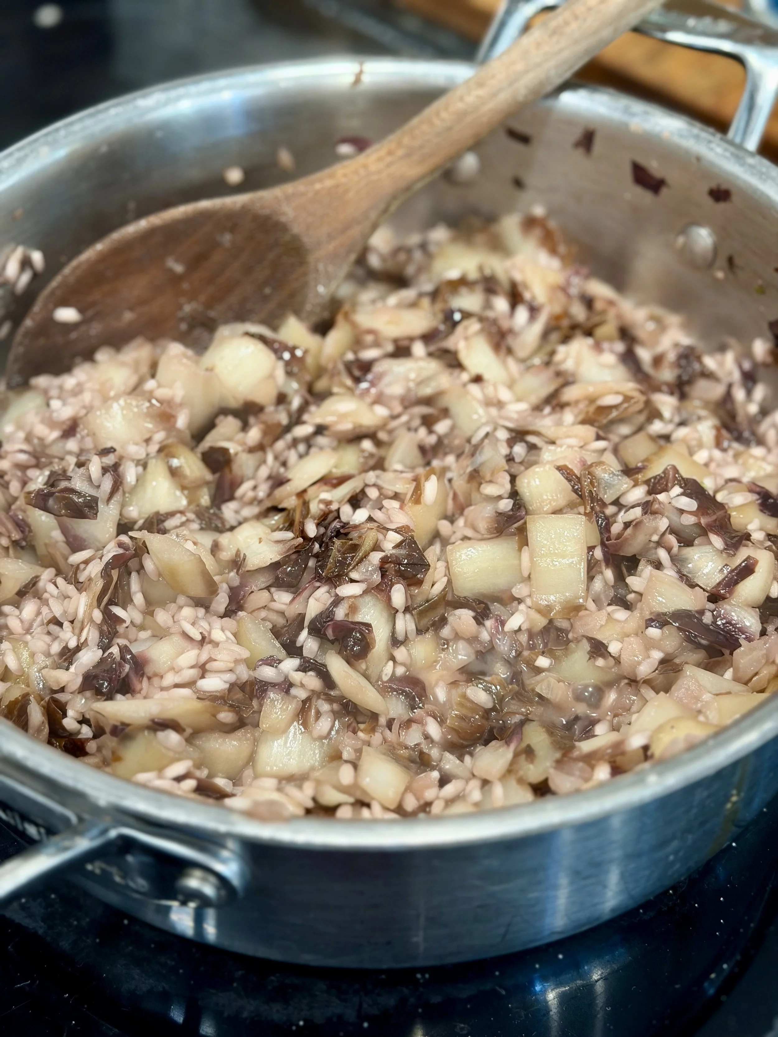 After the nebbiolo has cooked down for the recipes and wine pairing section for Nebbiolo from Dragon Vineyard and Terragena Wine 