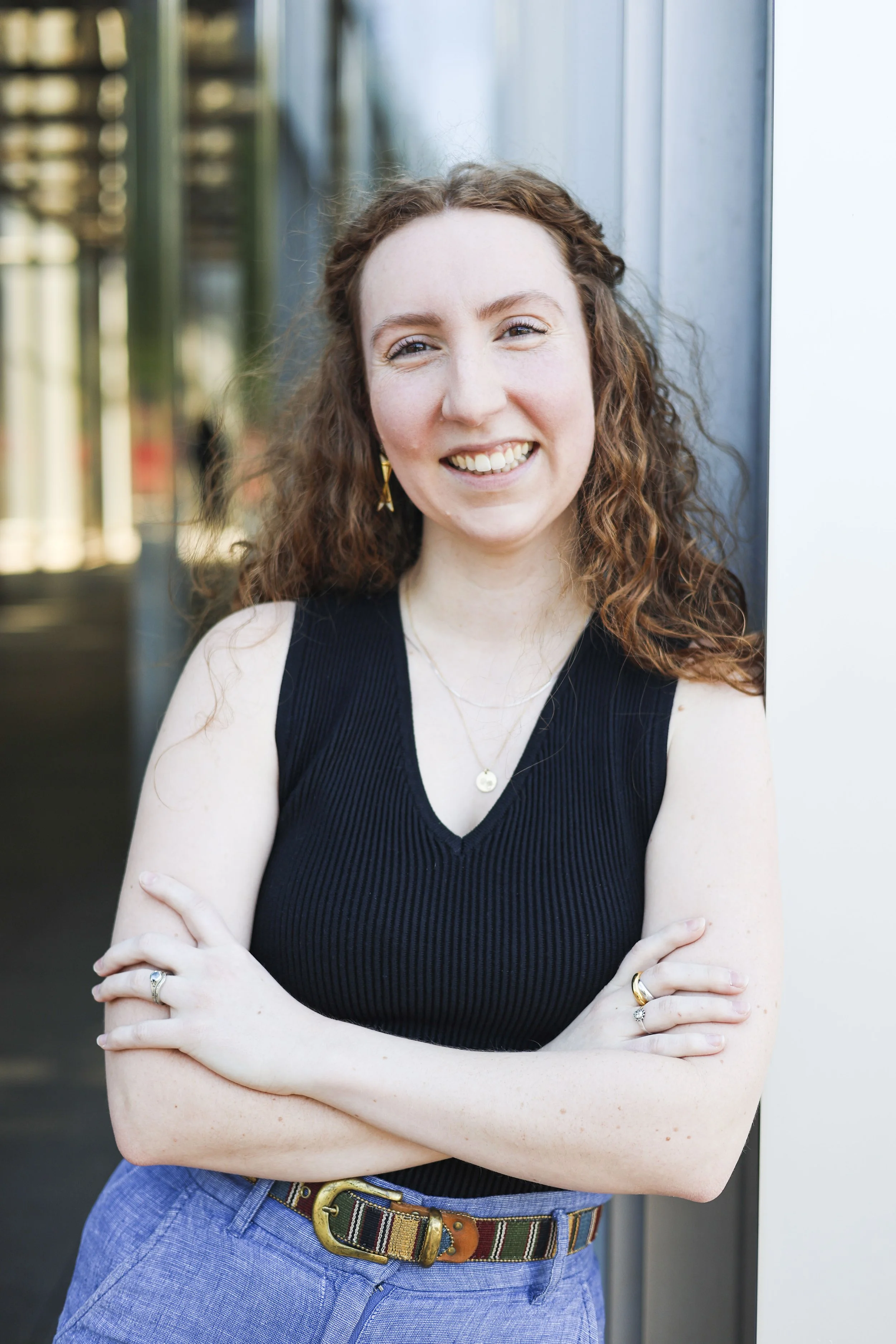 Karen Capehart, MA, LCMHC-A, smiling professional counselor at Hearth Counseling & Consulting in Raleigh, North Carolina, offering trauma-informed and affirming therapy services.