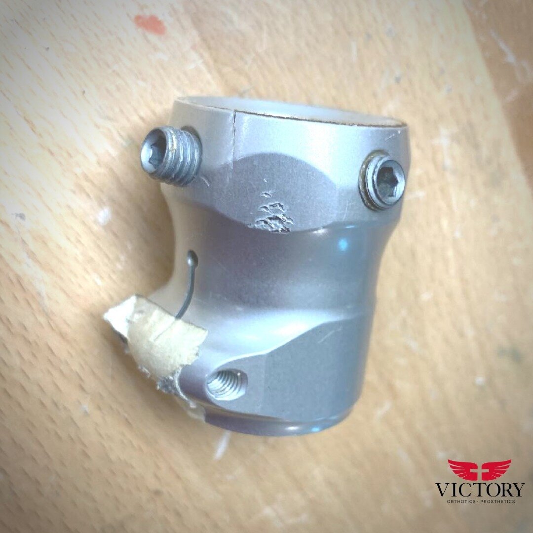⠀
This component, very close to failing, was detected and replaced during a patient's regular follow-up appointment. This is one of many reasons why it is important to see your prosthetist regularly. ⠀
 ⠀
⠀
We look forward to seeing you soon!