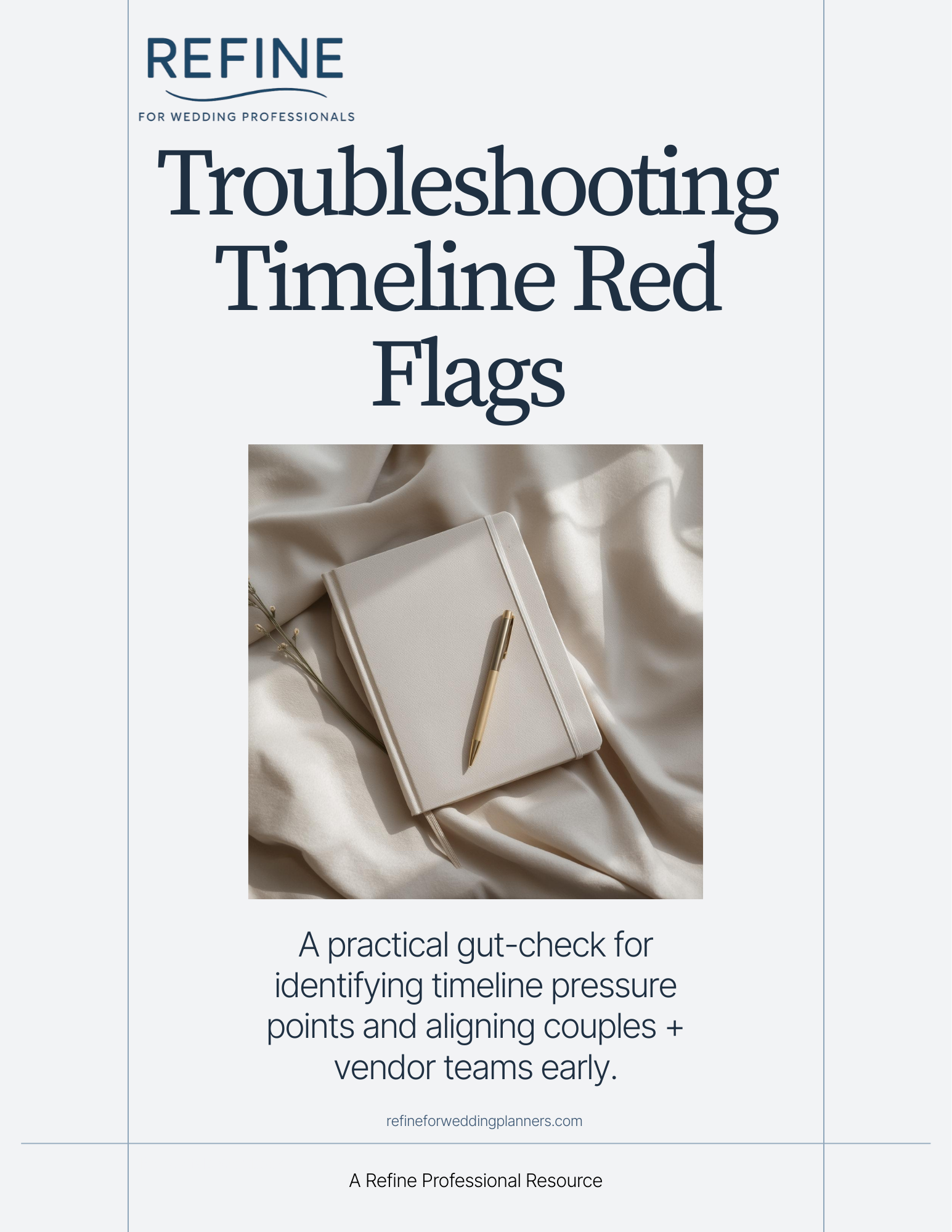 Troubleshooting Timeline Red Flags