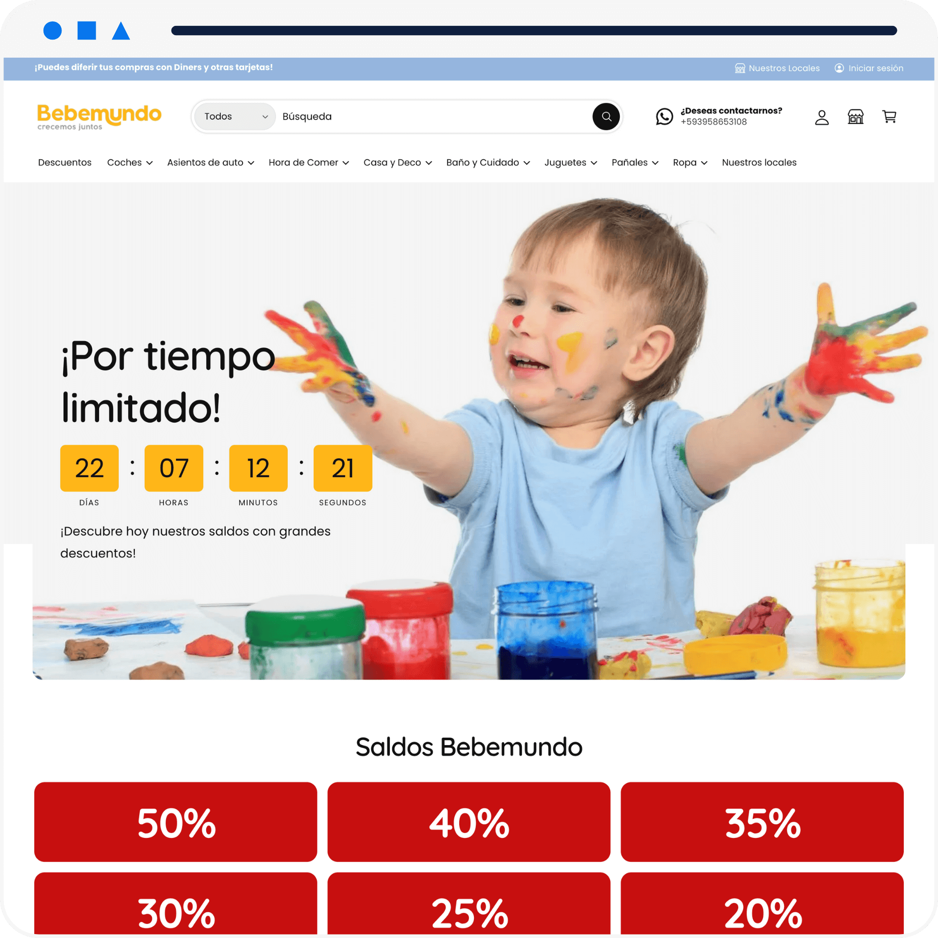 Bebemundo mockup - Backend Studio