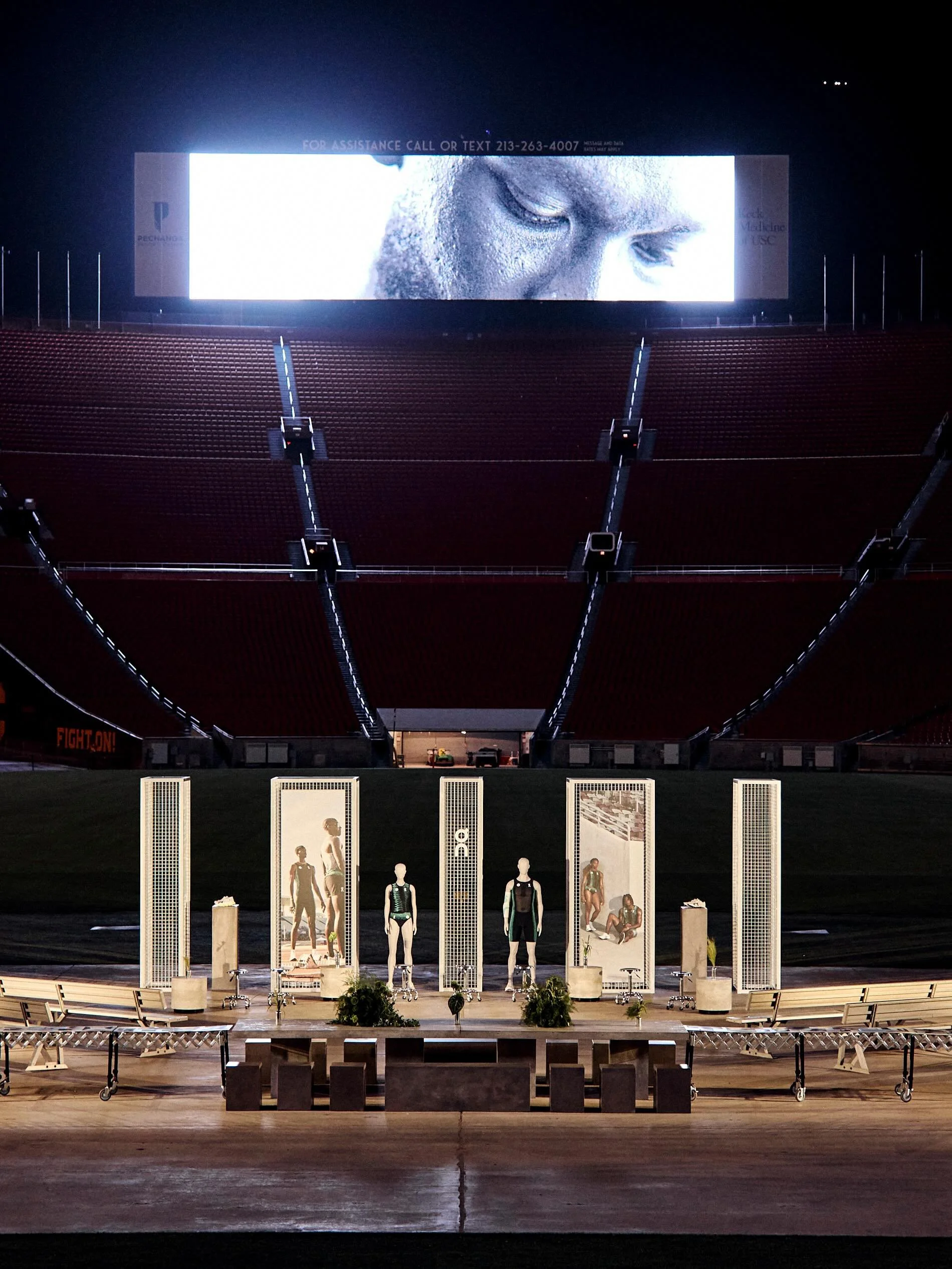 On Athletics Club (OAC) Sprint Team Launch, Los Angeles, May 2026

@on at @lacoliseum 

Creative @harbinger_creative 
Production @birdexperiential for @harbinger_creative
Lighting @launch_av 
Fabrications @sunamifab 
Flowers @theboywhocriedflowers 
D