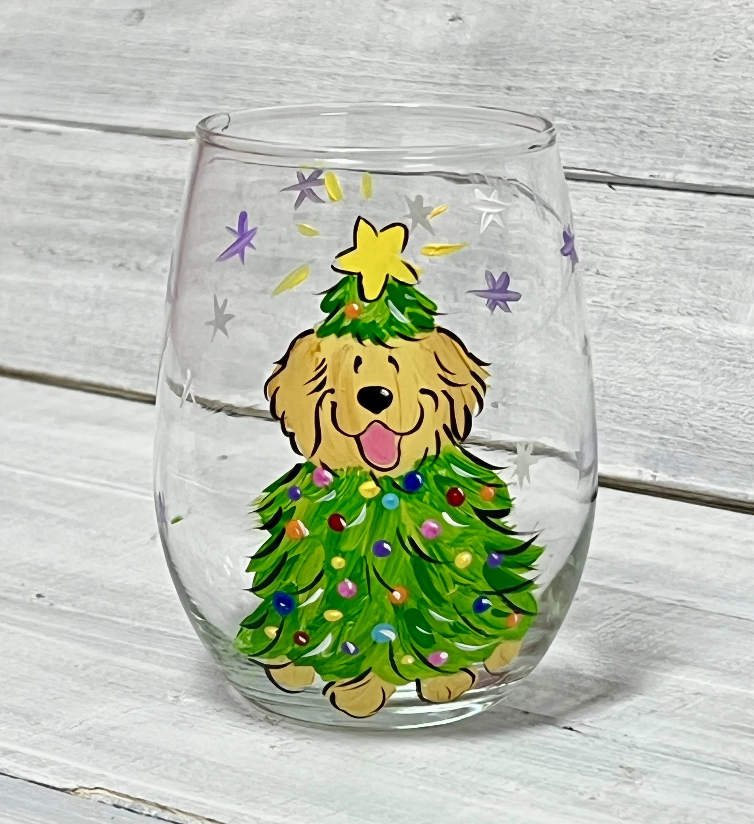 Christmas 2025  Glassware ONE GLASS your choice of breed and glass
