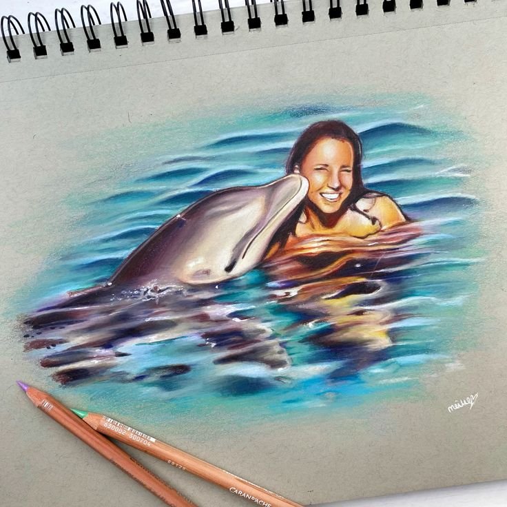 dolphin and girl portrait _3.jpg