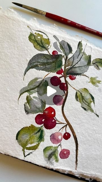 Luisa on Instagram_ _Watercolor cherries on this….jpg