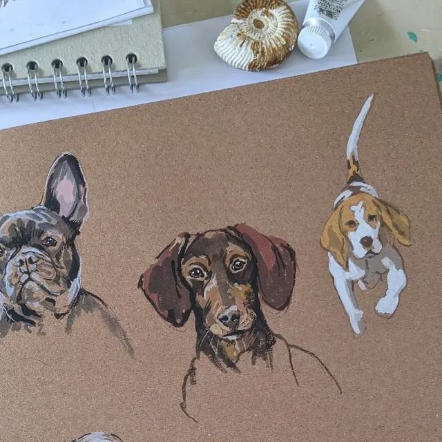 Angelina Berry on Instagram_ _Some doggy sketches….jpg