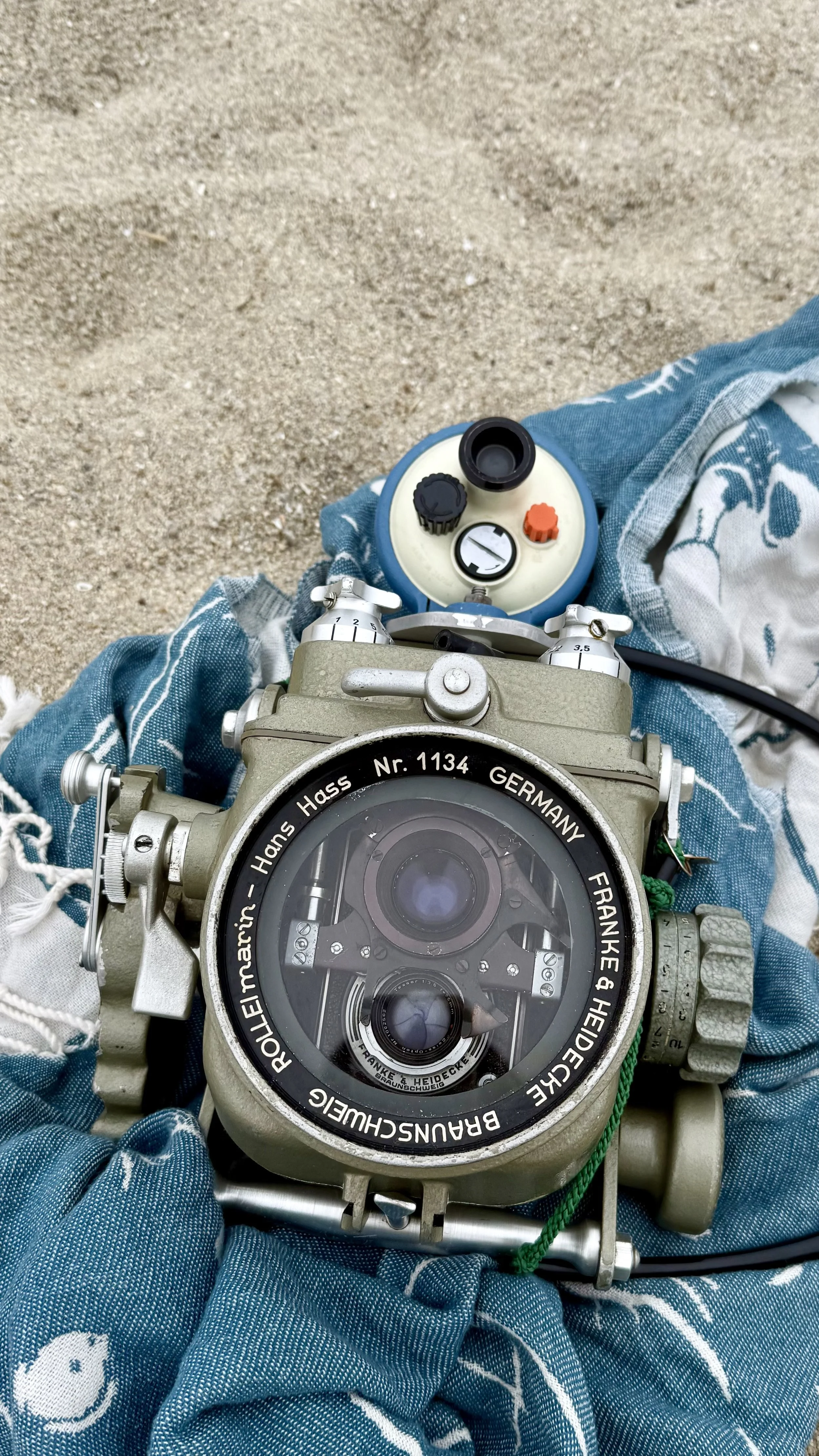 Rolleimarin setup — ready for water!