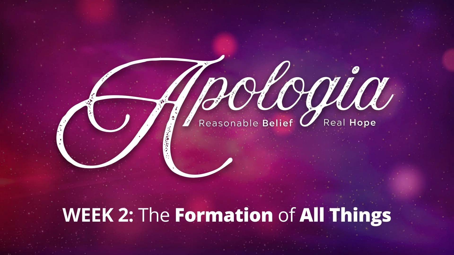 The Formation of All Things