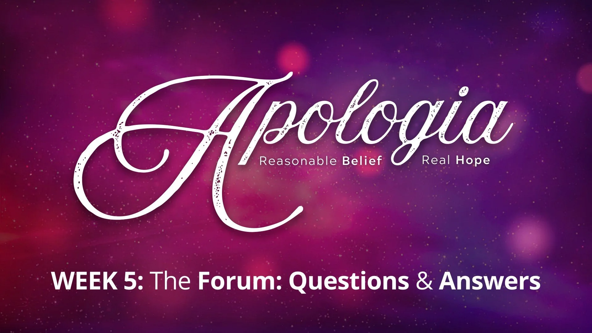 The Forum: Questions &amp; Answers