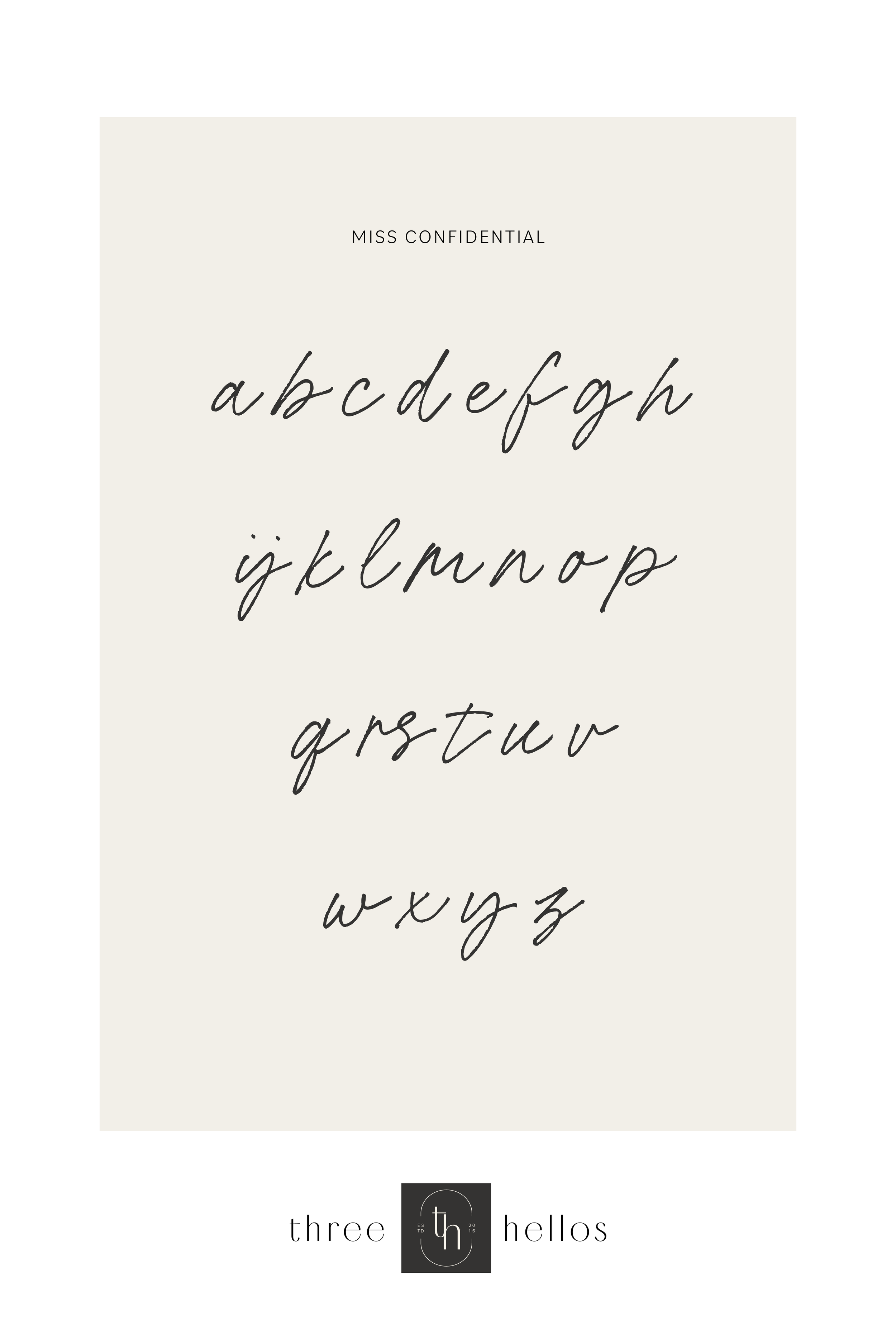 the best handwritten script fonts for branding {part two} — Three Hellos