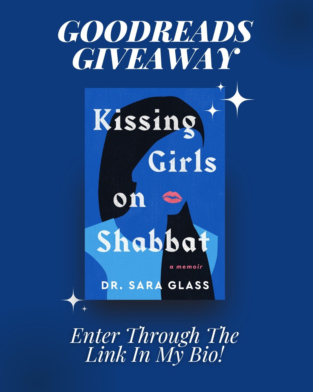 🛑Stop Scrolling!🛑

Have you entered in my @goodreads giveaway yet?

Use the link in my bio to enter for a chance to win a FREE copy of Kissing Girls on Shabbat! 

The only requirements are that you have a Goodreads account and that you live in the 