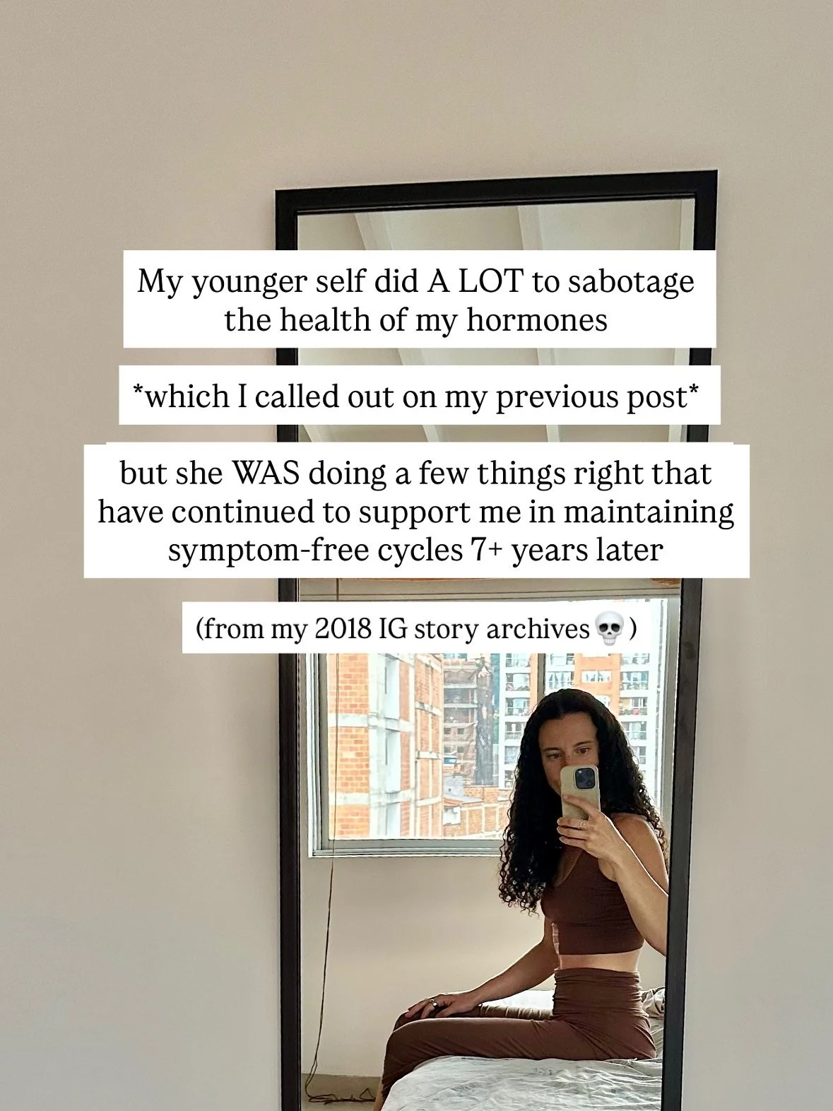 Oh how fiercely I love this version (and every version of myself) 🥹

Sure, my 2018 self did me dirty in A LOT of ways (reference my previous post)

but she was also evolving and blossoming in certain directions that have continued to serve me in the