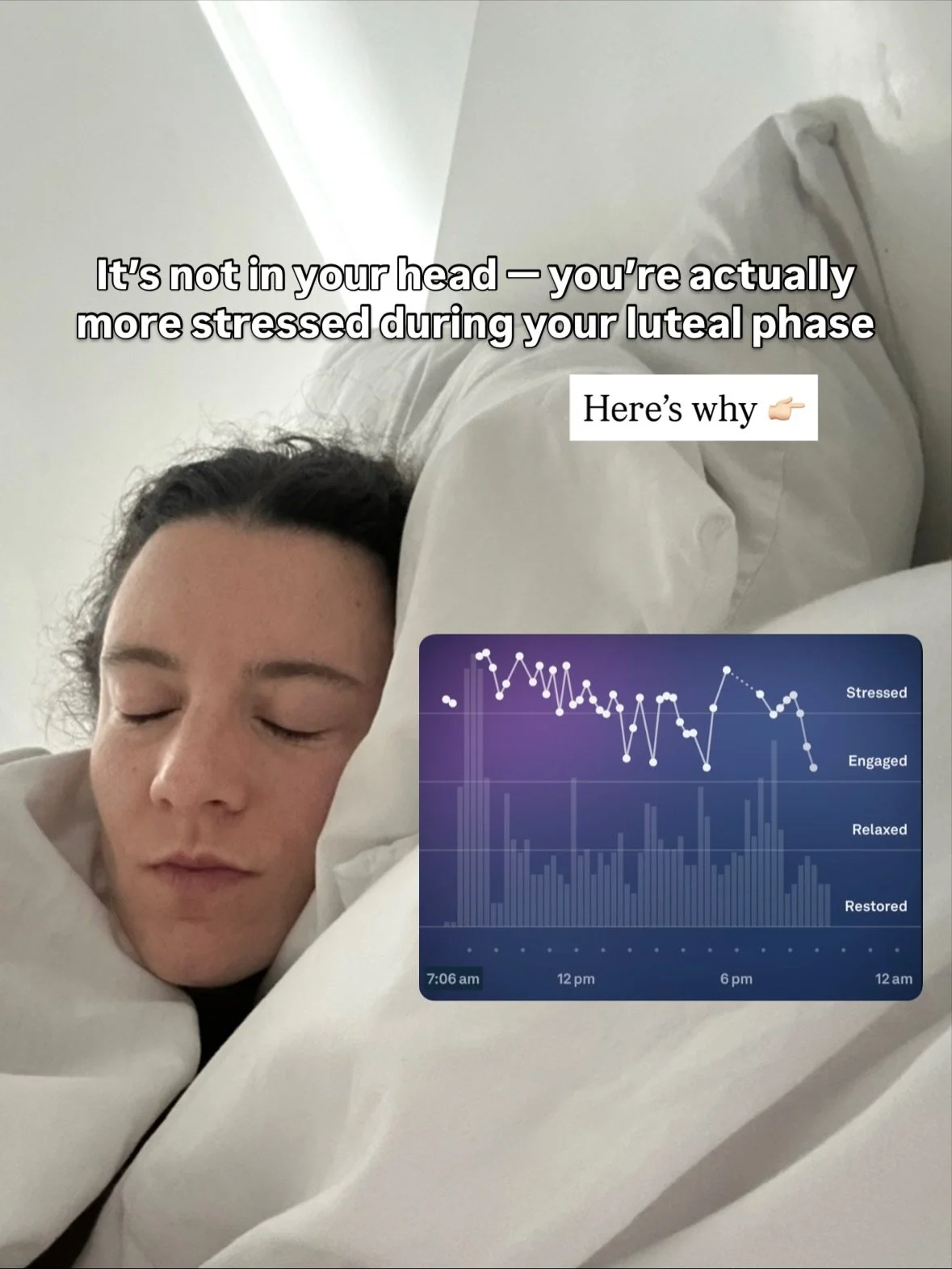 You are a different &ldquo;you&rdquo; during your luteal phase &mdash; biologically. 🧠 👁️ 👣 

The cascade effect of the rise of progesterone and fall of estrogen is deeply impactful and can&rsquo;t be swept under the rug. It quite literally affect