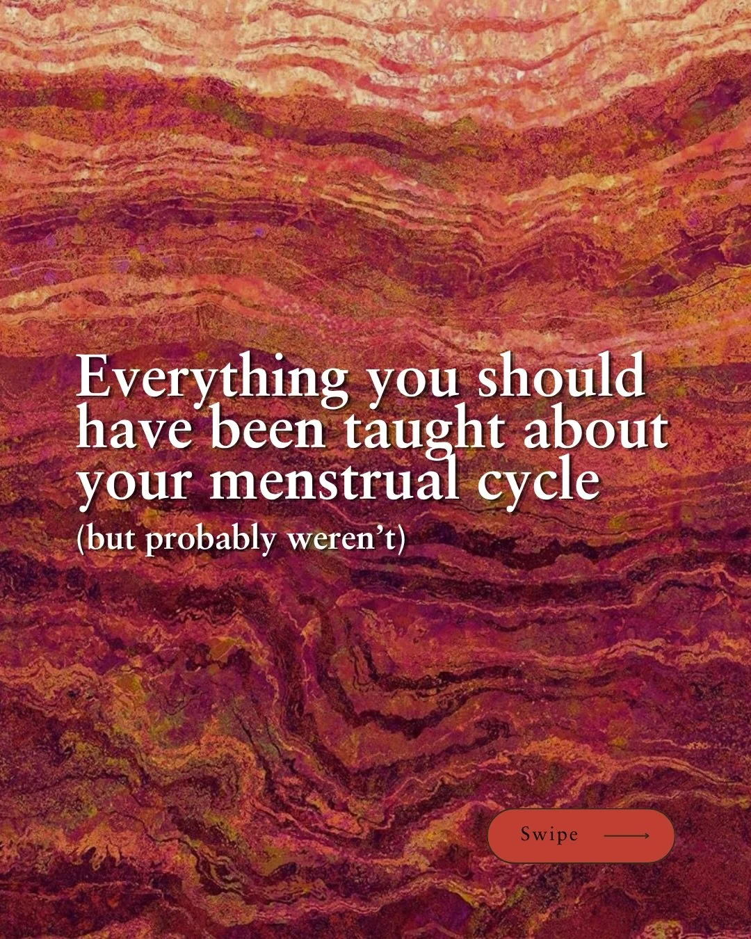 🔖 Save this to uplevel how you support your cyclical female body

The menstrual cycle is our pulse, our timekeeper, the home of our womb wisdom, the web that connects all life, the source of creation itself 🩸 

that allows us to travel to the deepe