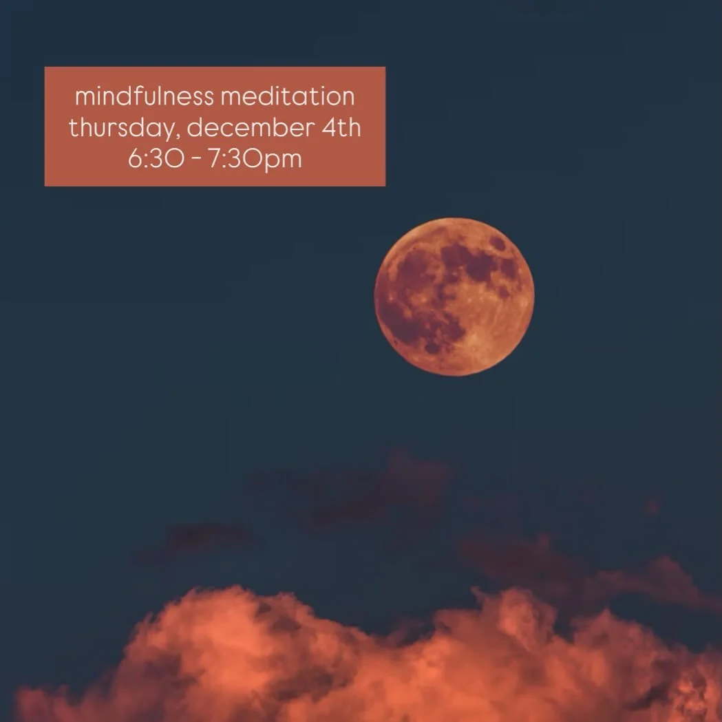 a lot can happen in one night, in one hour, in one breath

join me tomorrow 
thursday december 4th | 6:30 - 7:30pm for
mindfulness meditation at
@williamjeanesmemoriallibrary 

i&rsquo;ll share what mindfulness meditation is, how it works, and the be