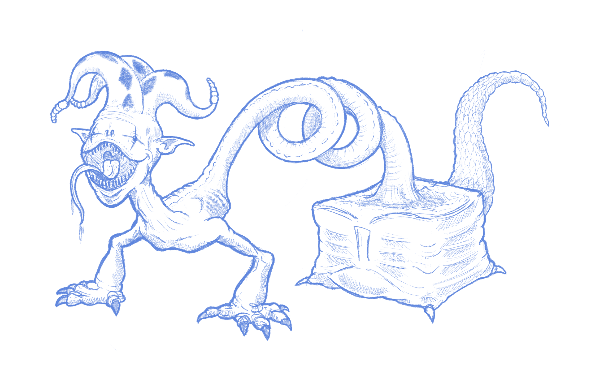 Monster Sketch- 'Box Jacker'