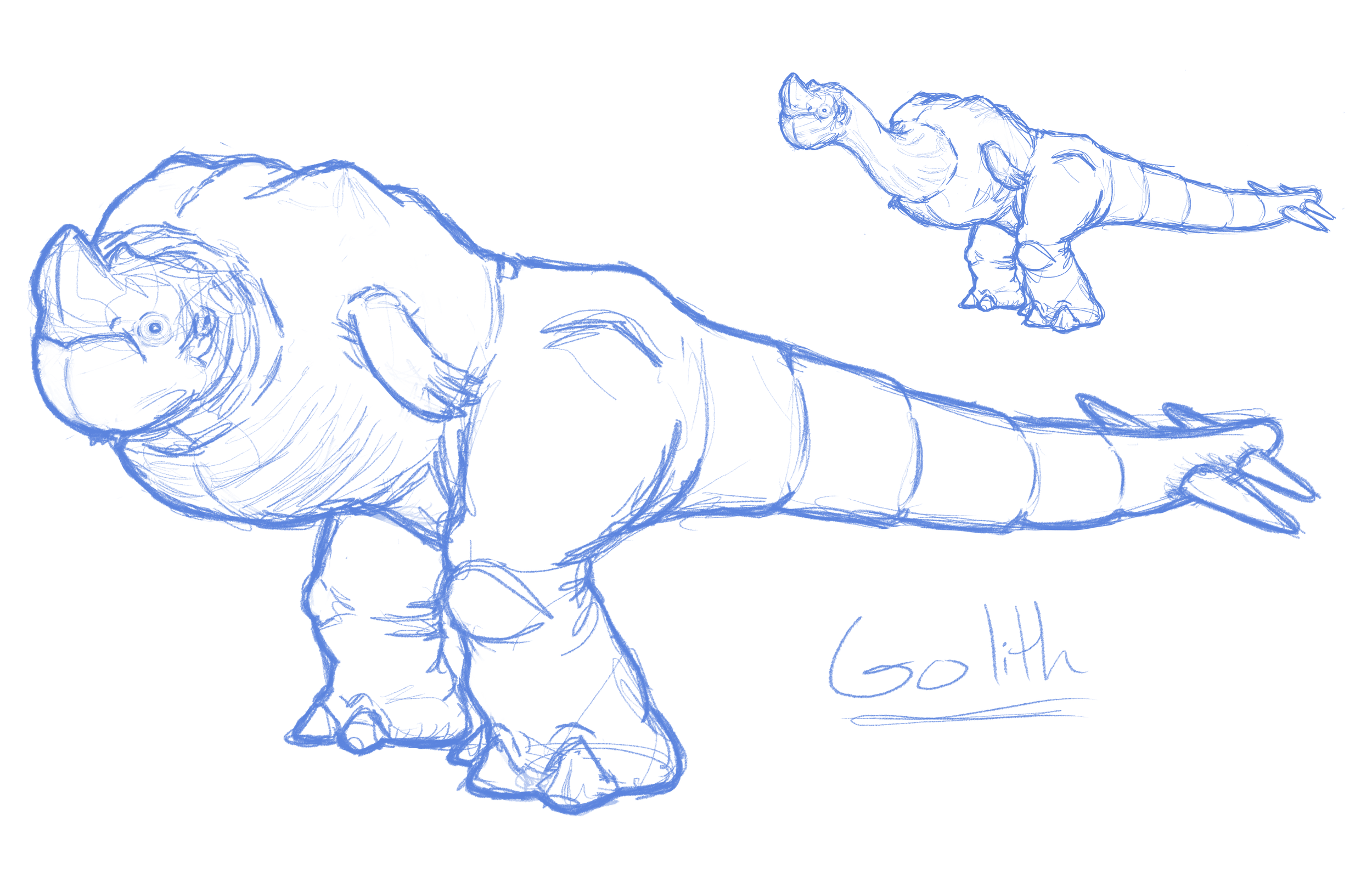Kaiju Sketch- 'Golith'