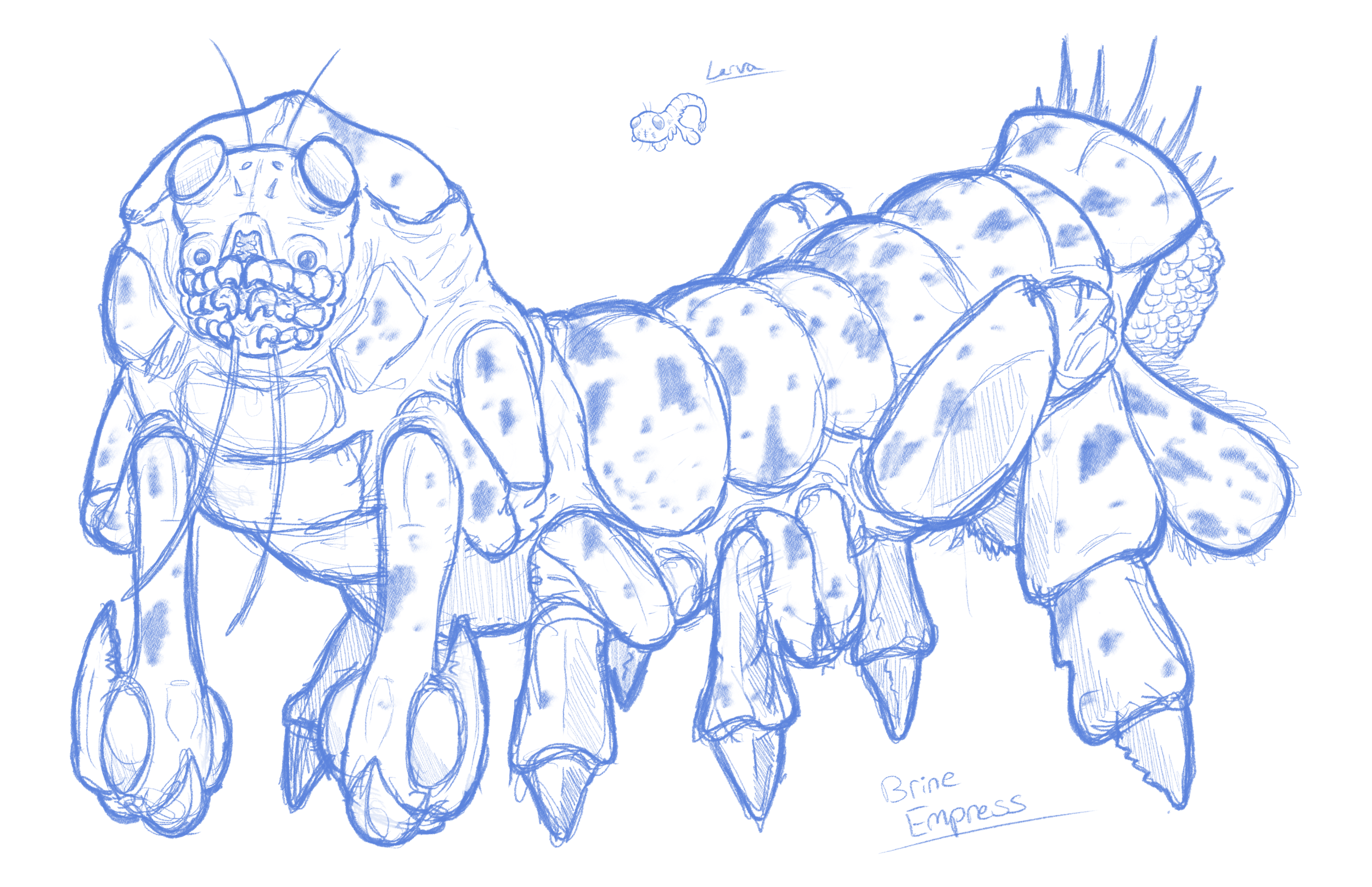 Kaiju Sketch- 'Brine Empress'