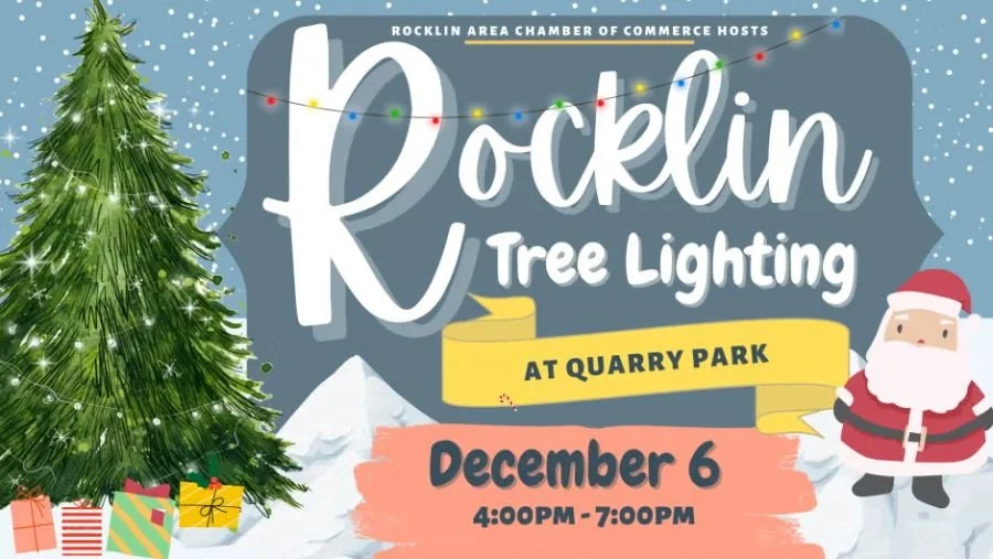 Christmas Tree Lighting &amp; Fair 2025 In Downtown Rocklin, CA
