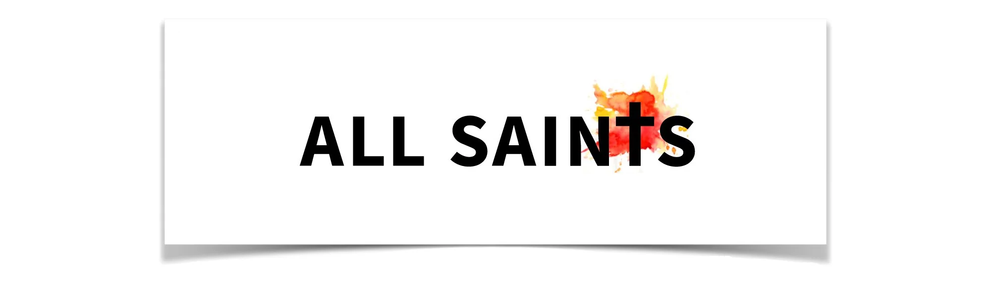 All Saints' Logo presentation