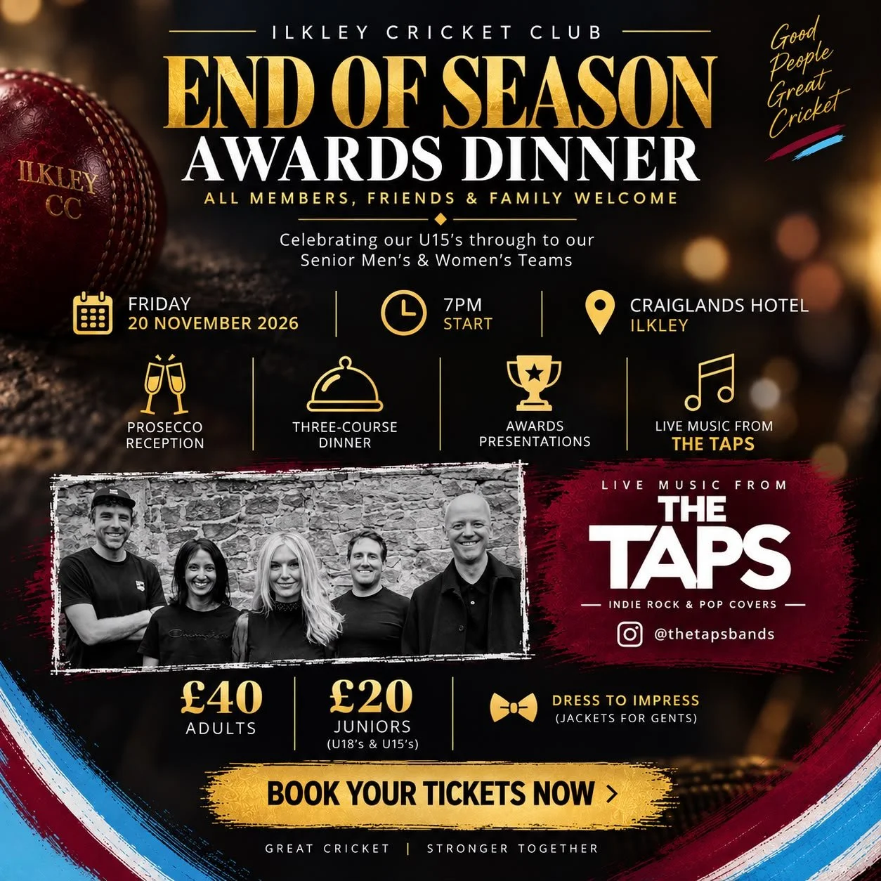 ICC End of Season Awards Dinner 2026
