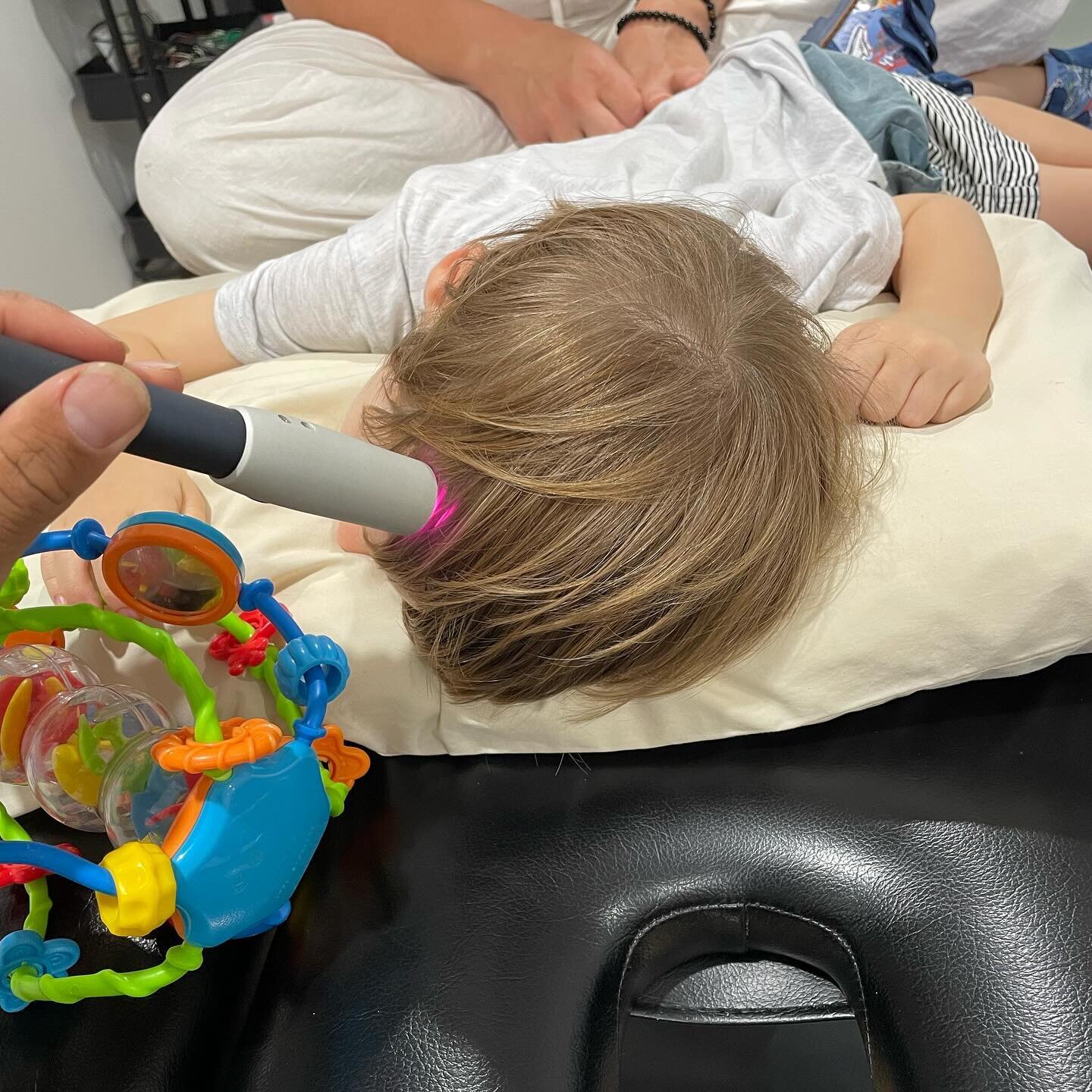 Passed out with his hand on his toy, feeing relaxed and focused. Cauuute #vagusnerve #brainlaser #sleeping #neurological