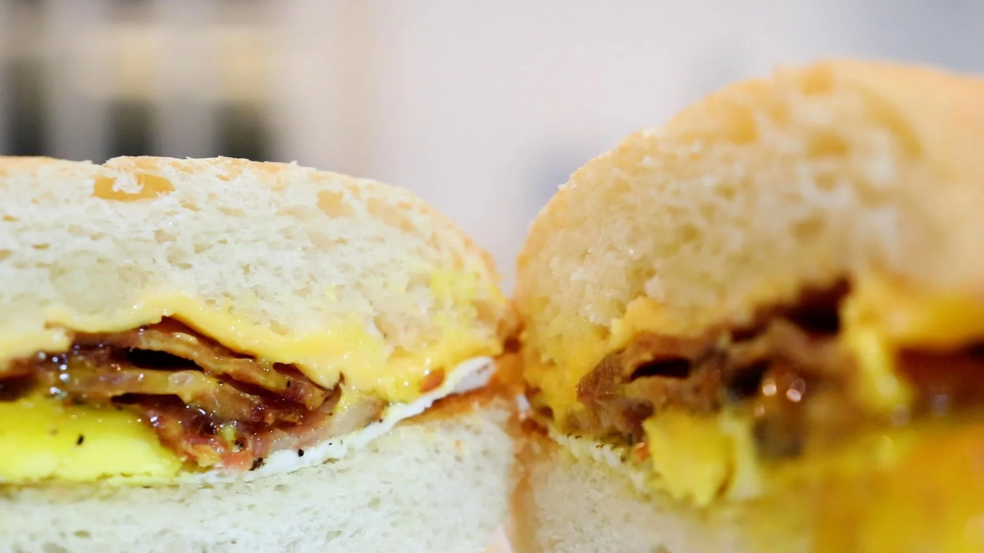 New York Bacon Egg and Cheese Breakfast Sandwich