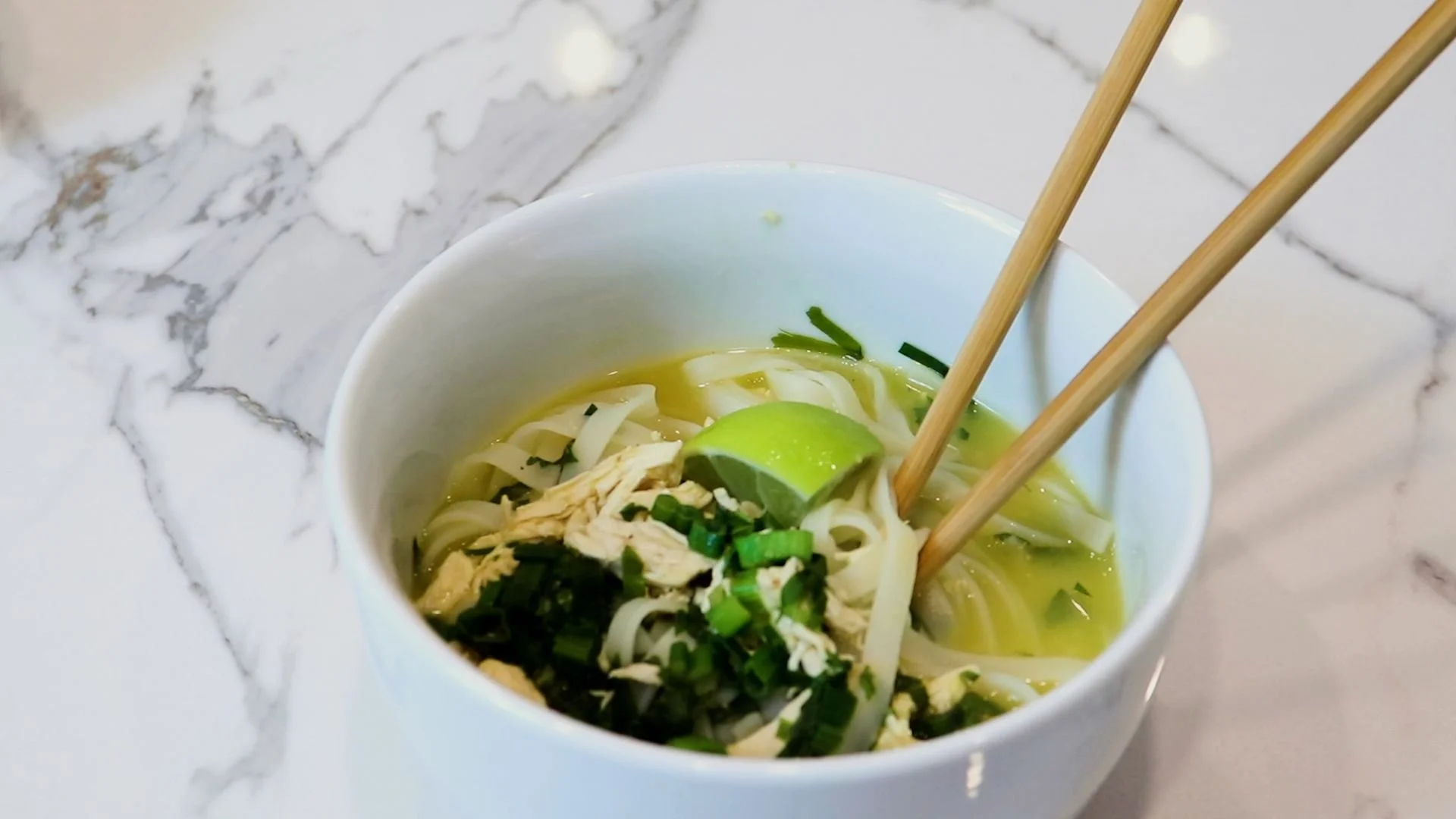 Spicy Thai Chicken Noodle Soup