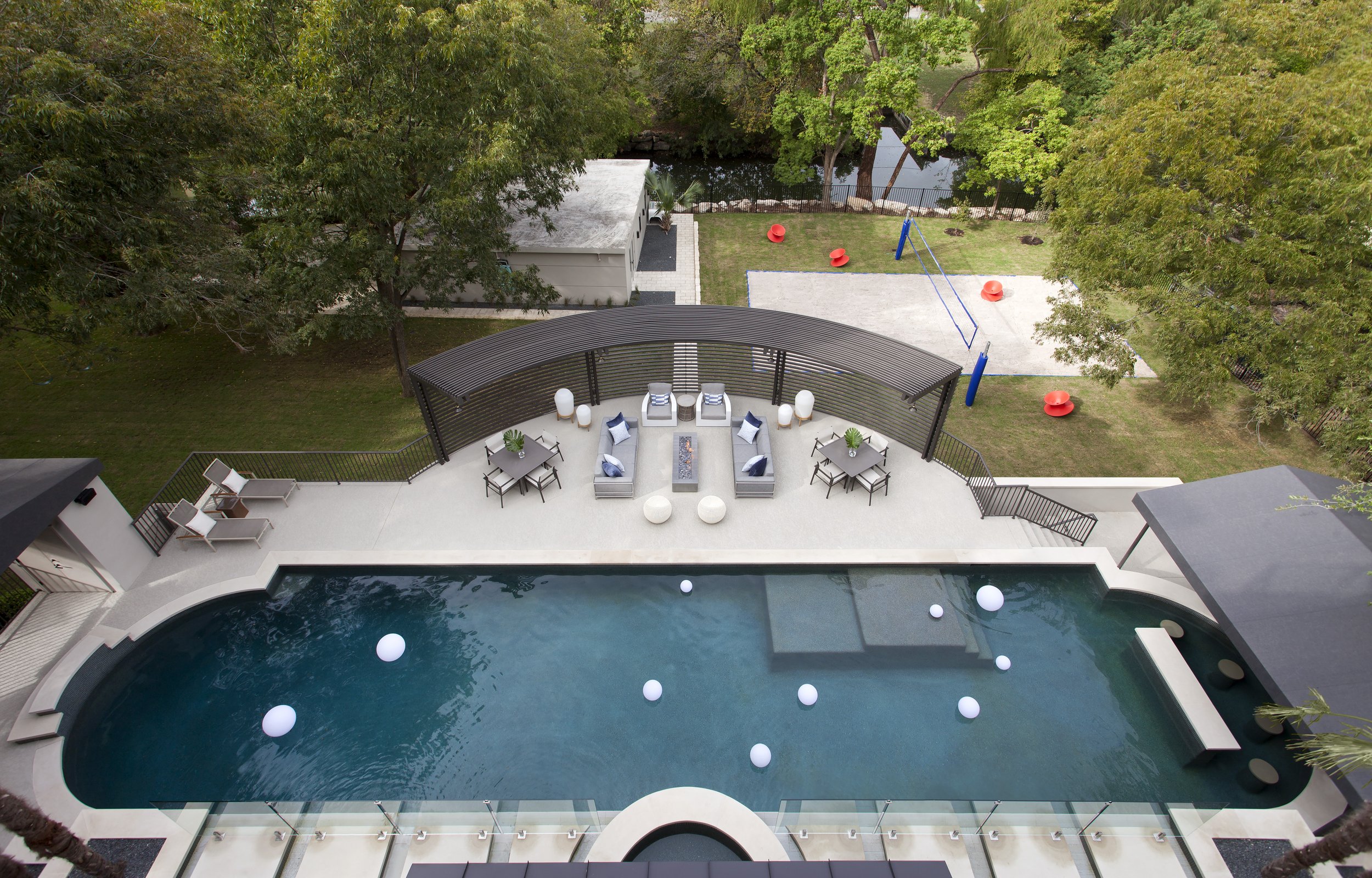 Lake Austin Adobe Aqua Builders Austin Texas Pool Builders Lakeside Pool