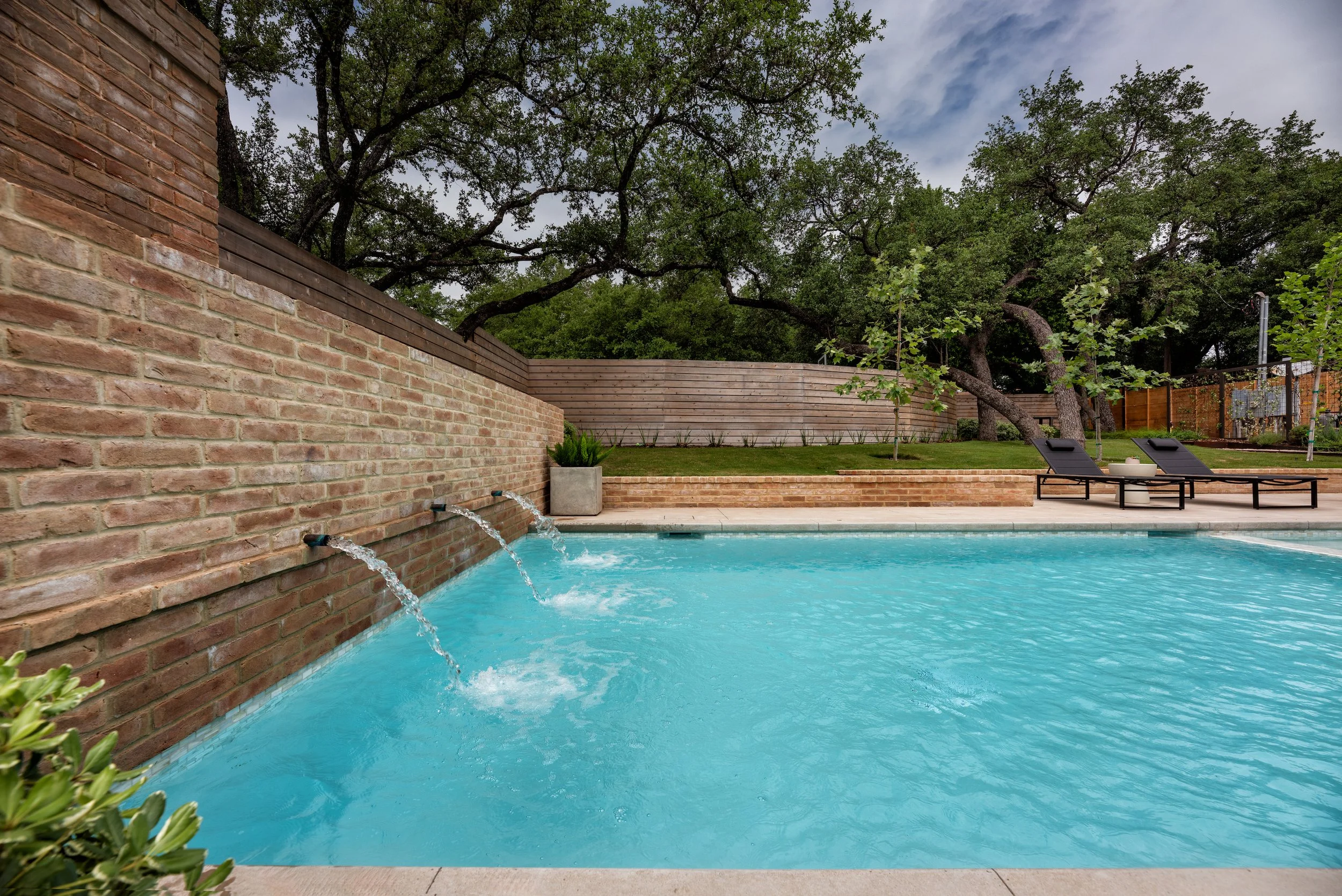 Aqua Builders Austin Texas Pool Builders Tarrytown Modern Farmhouse