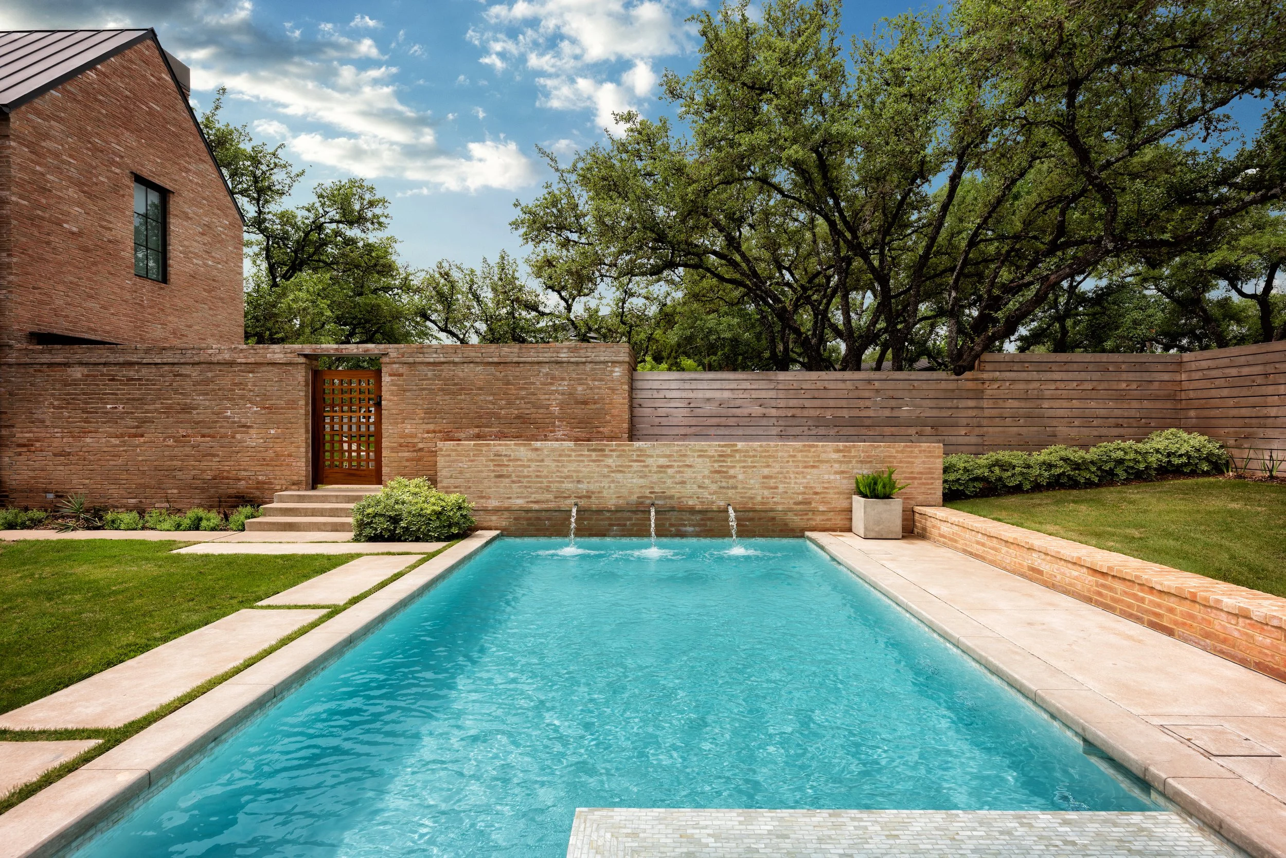Aqua Builders Austin Texas Pool Builders Tarrytown Modern Farmhouse