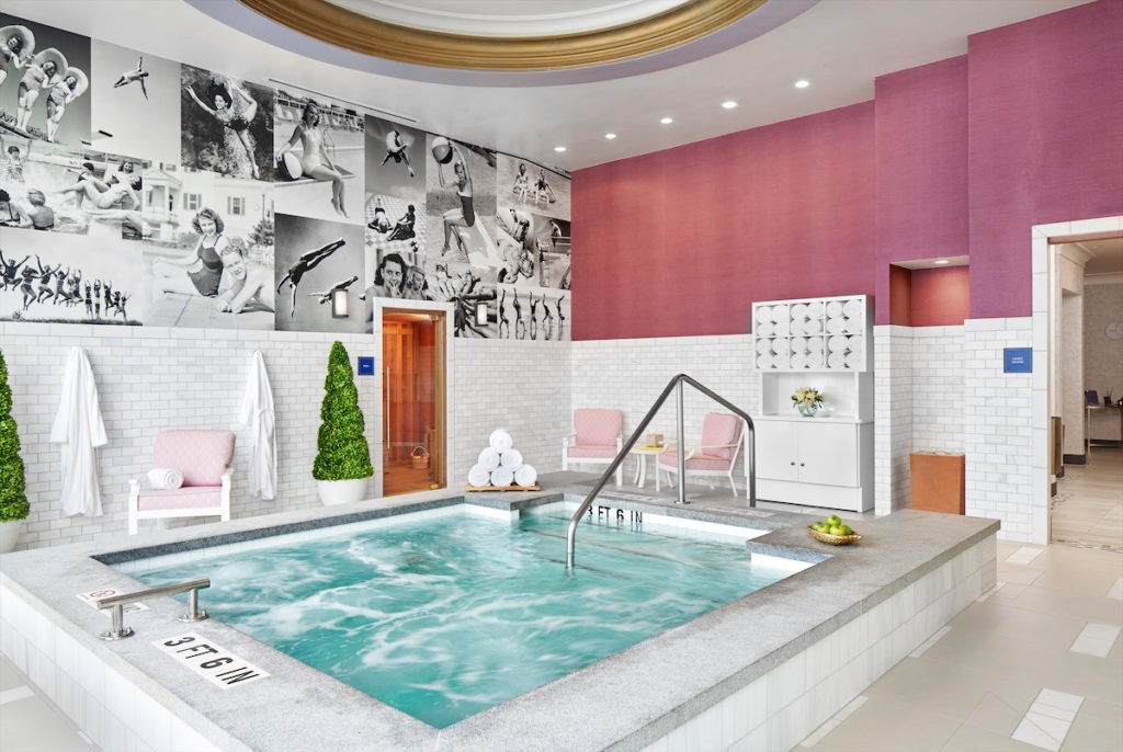 Fairmont Hotel Spa Austin Texas Aqua Builder Austin Texas Pool Builders. Aqua Builders collaborated with the design team to build the pool, spa, and pool deck on the 6th floor of the high-rise, as well as the lobby fountains, and his/her features in