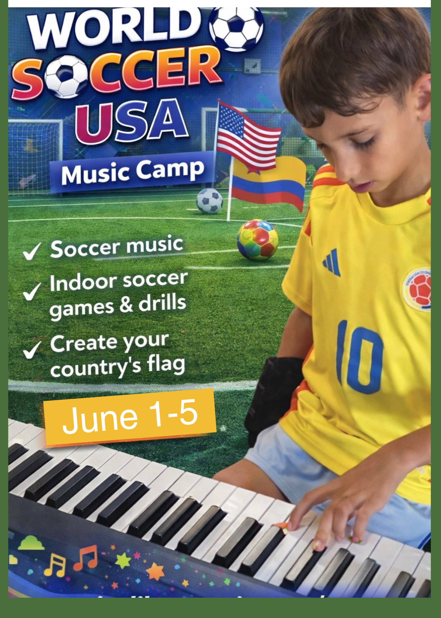 JUNE 1-5: Music World Soccer Cup USA