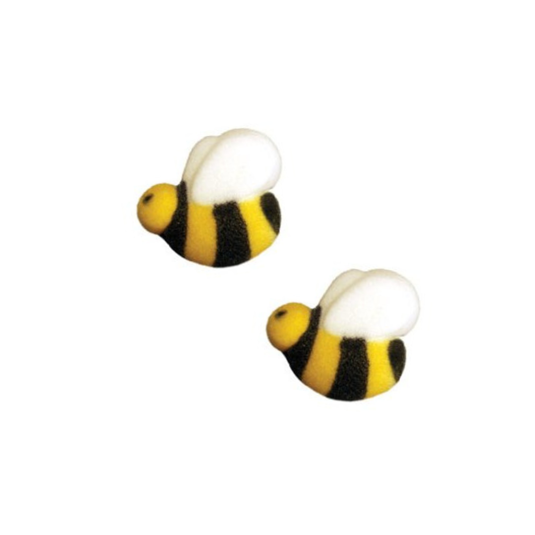 Bumble Bee Cupcake &amp; Cake Decorations (Button Size)